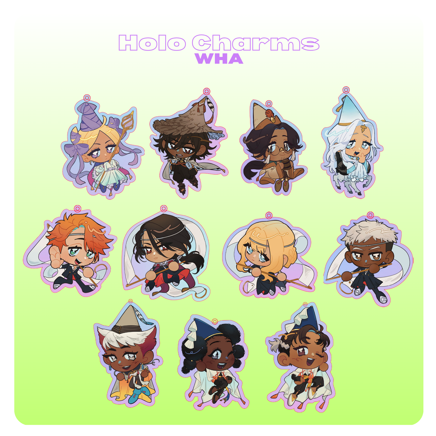 [CLEARANCE SALE] Witch Hat Atelier Holo Charms