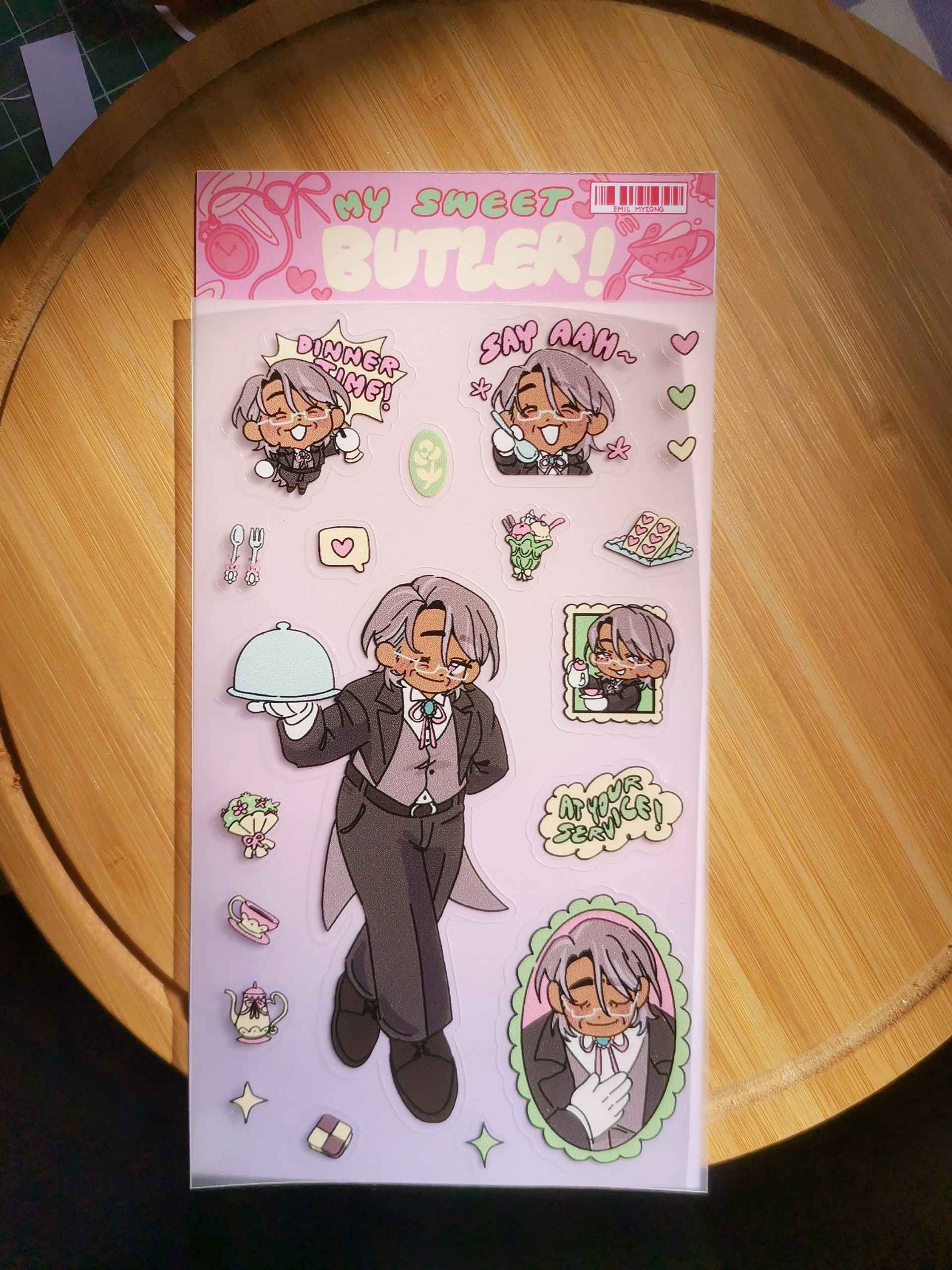 Emihasvic Butler x Maid Clear Sticker Sheet