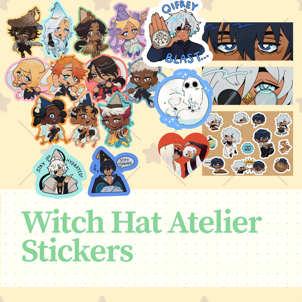 Witch Hat Atelier Characters Die Cut Stickers