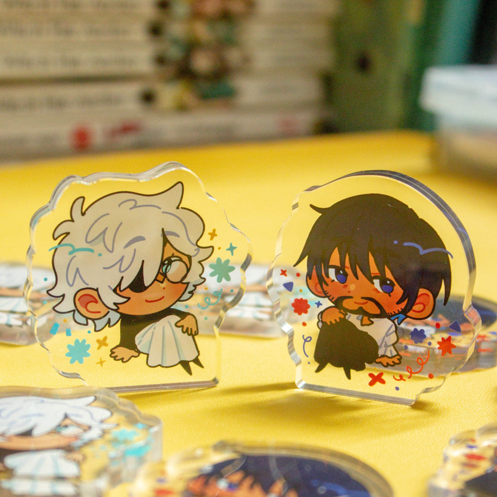 Witch Hat Atelier Qifrey and Olruggio Thick Standees