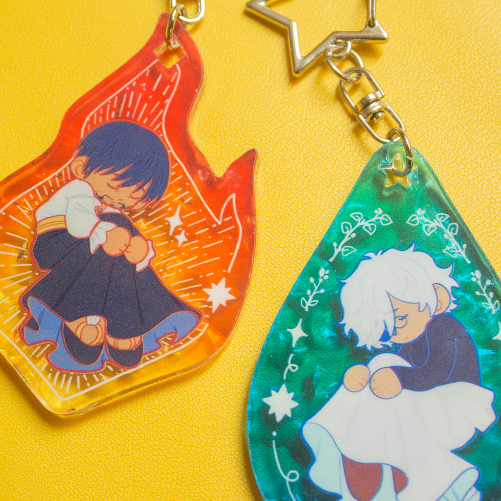 Witch Hat Atelier Qifrey and Olruggio Water/Fire Charm