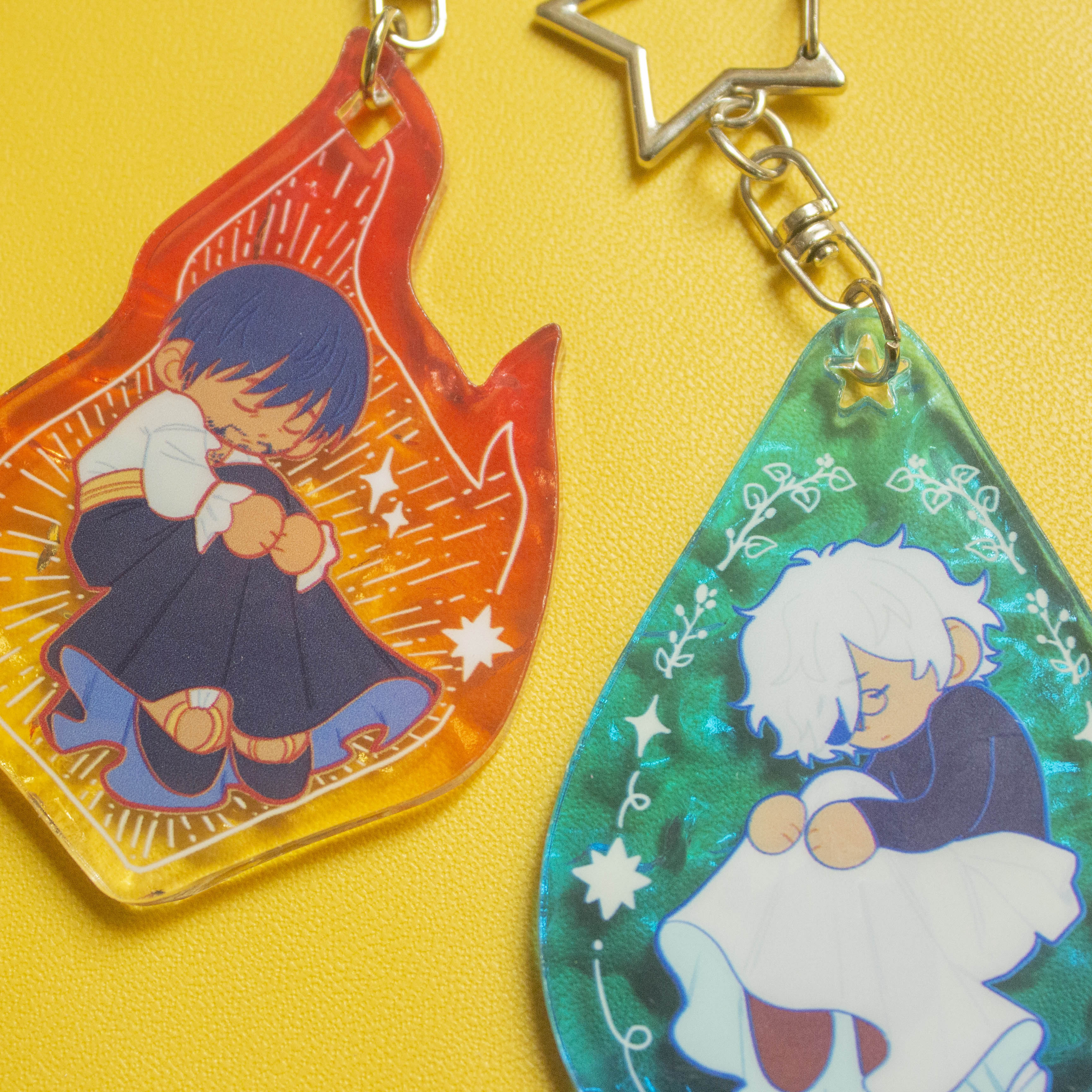Witch Hat Atelier Qifrey and Olruggio Water/Fire Charm