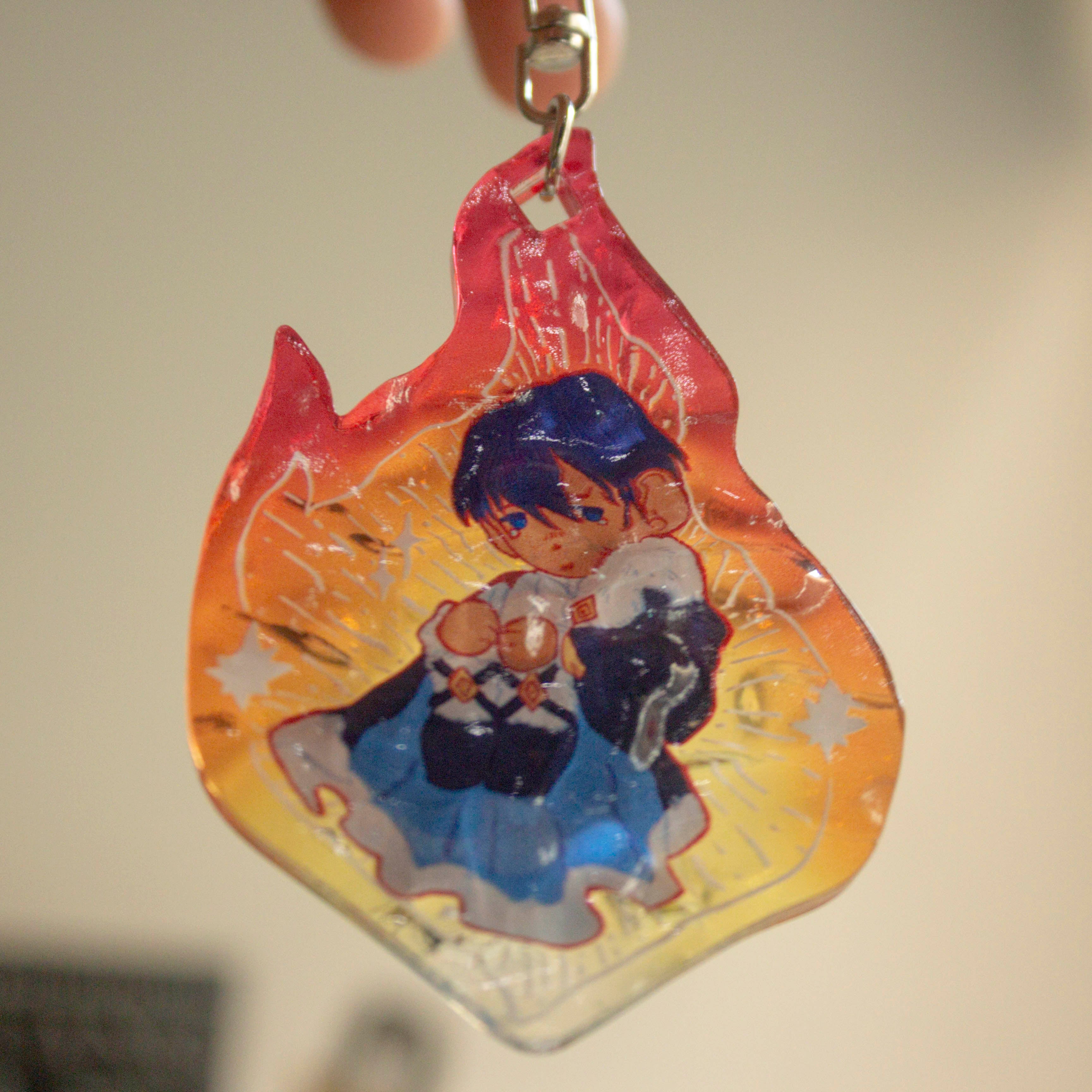 Witch Hat Atelier Qifrey and Olruggio Water/Fire Charm
