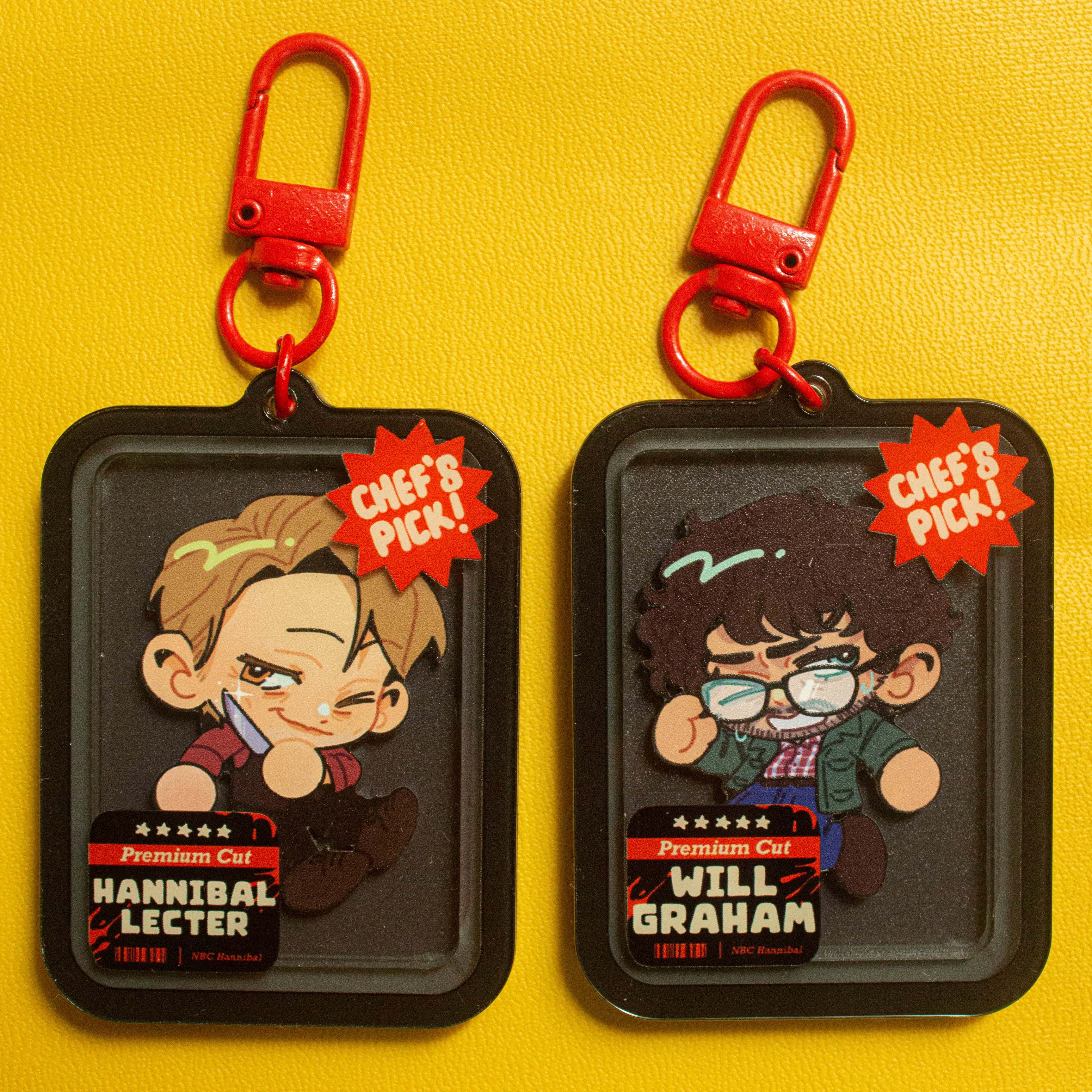 Hannibal and Will Shaker Charms