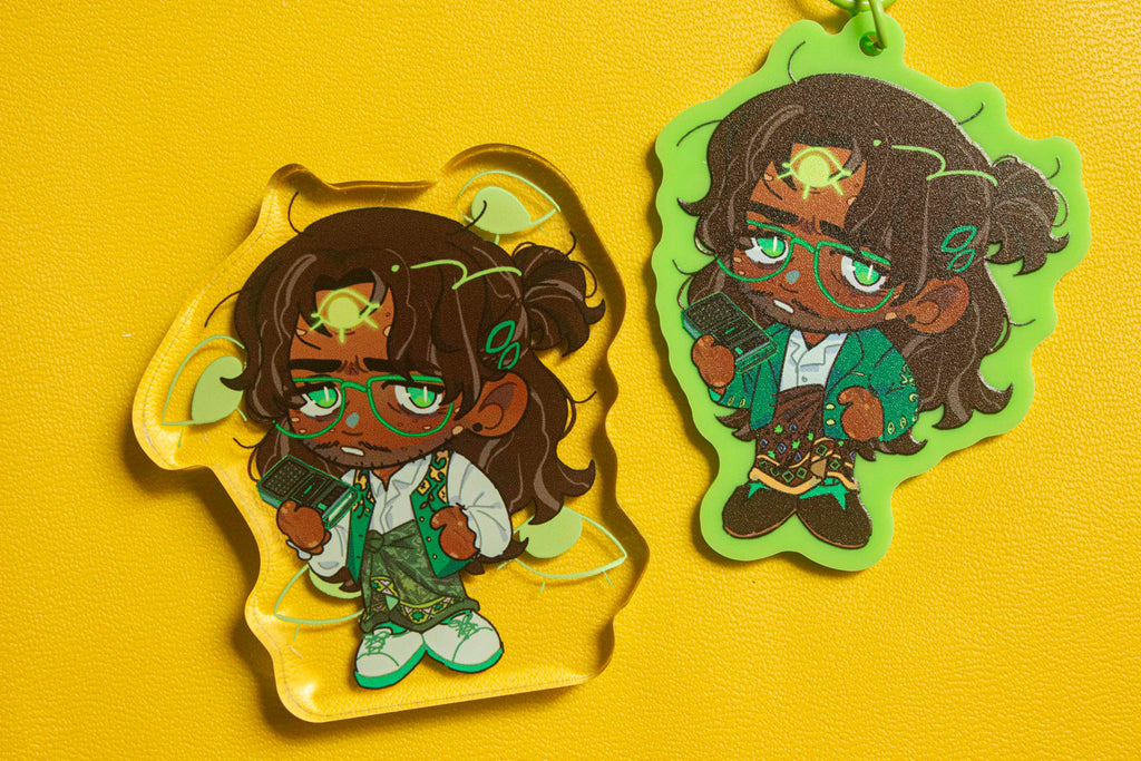 The Magnus Archives Jonathan Sims Thick Standee + Acrylic Charm