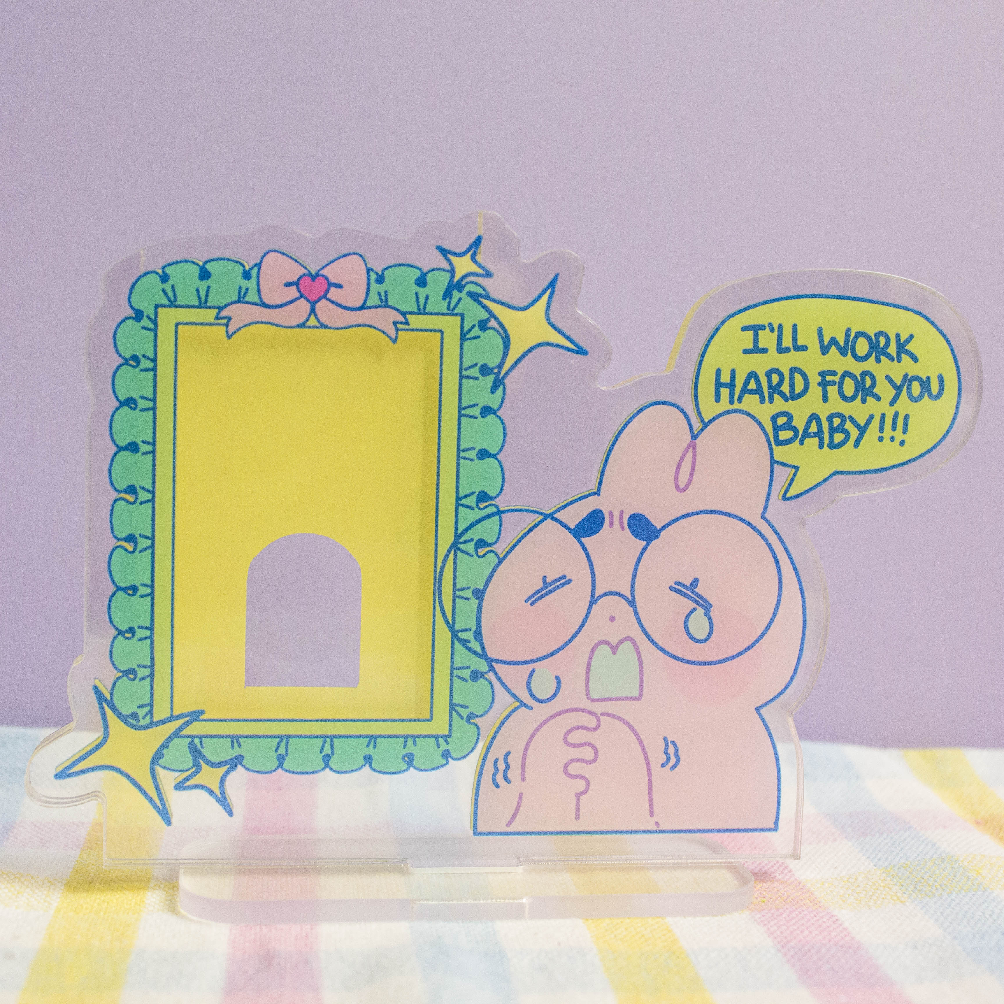 Silly Bunny Photocard Holder Standees