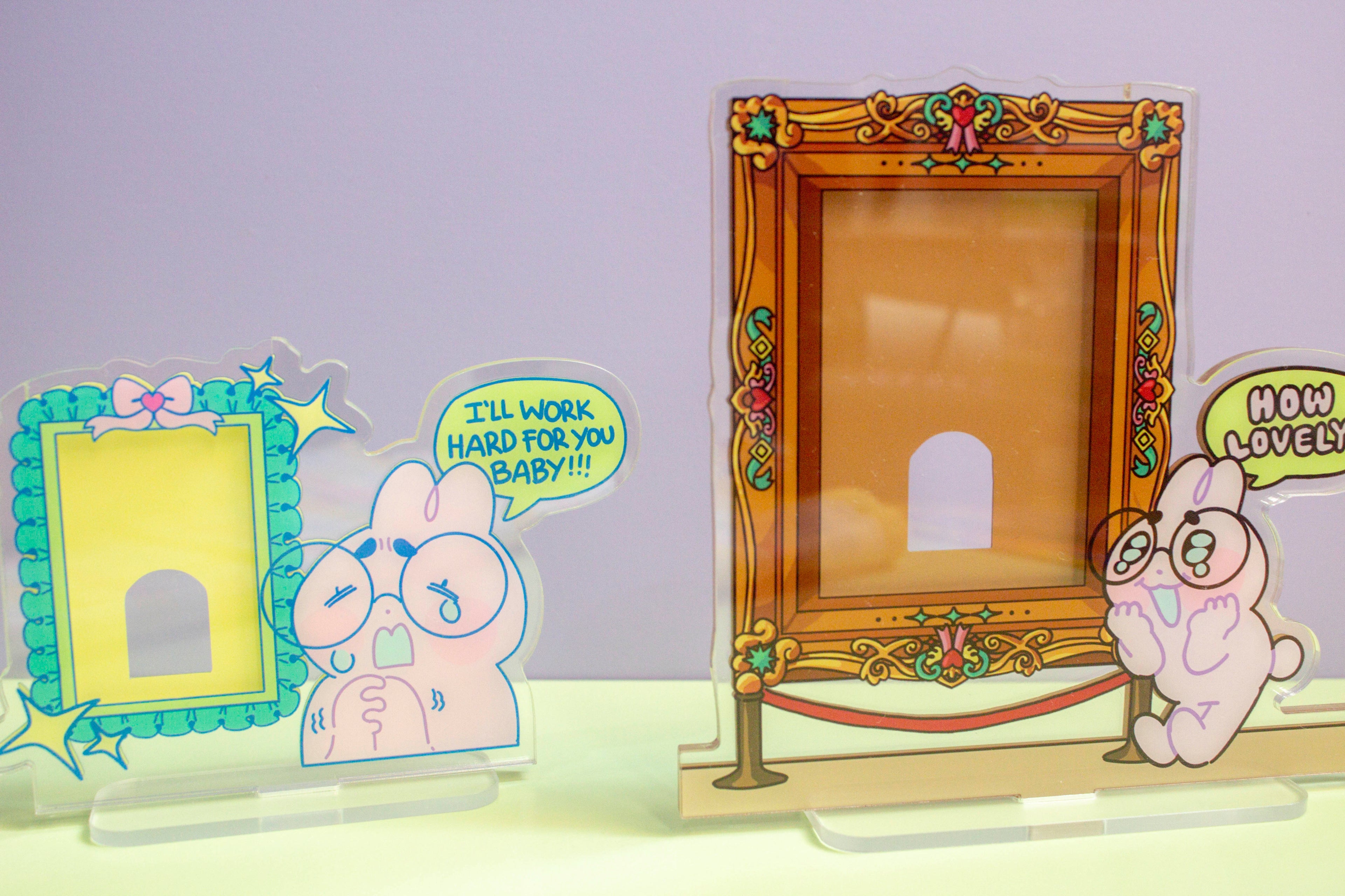 Silly Bunny Photocard Holder Standees