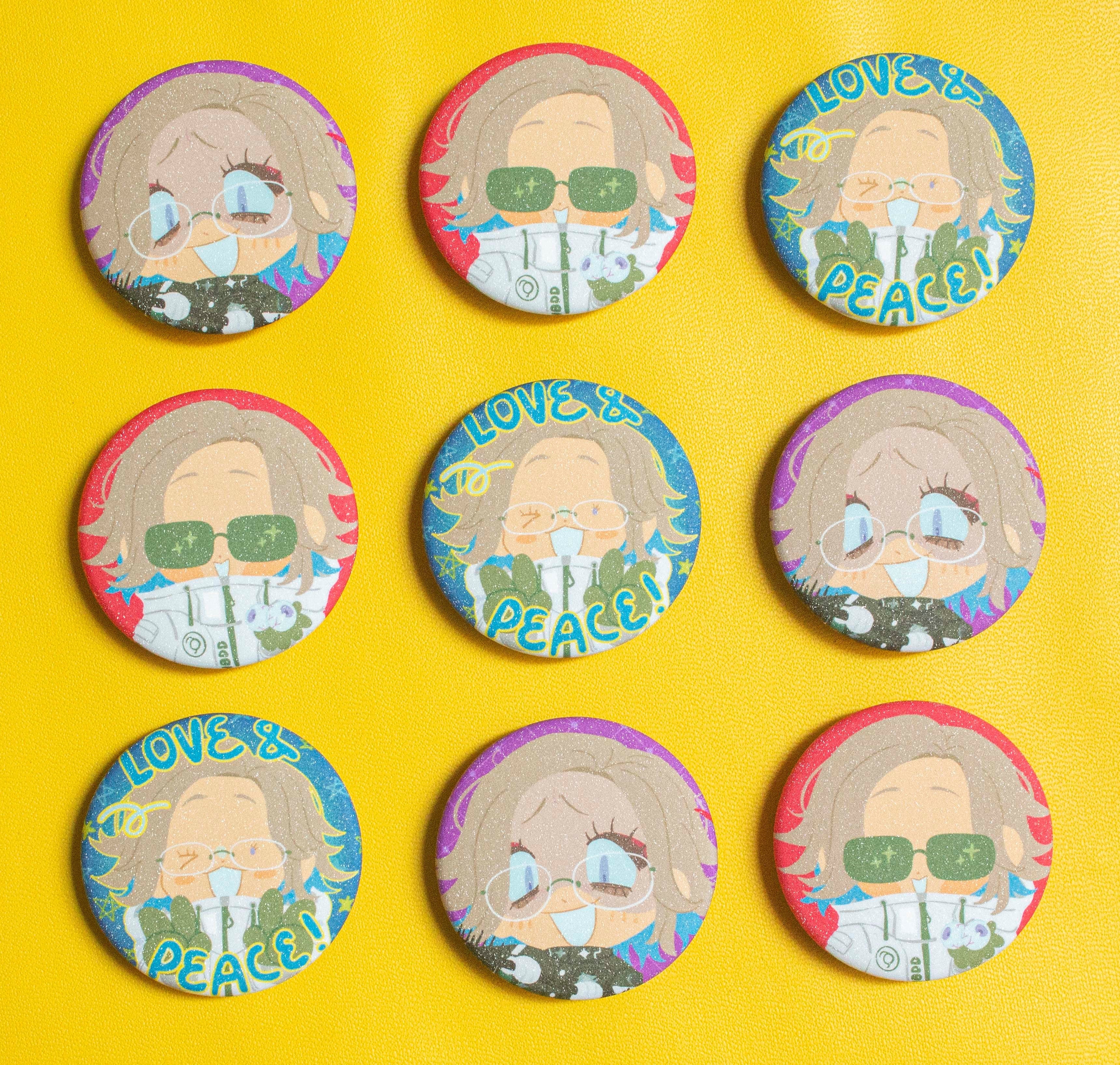 The Hundred Line: Last Defense Academy Mini Glitter Pins