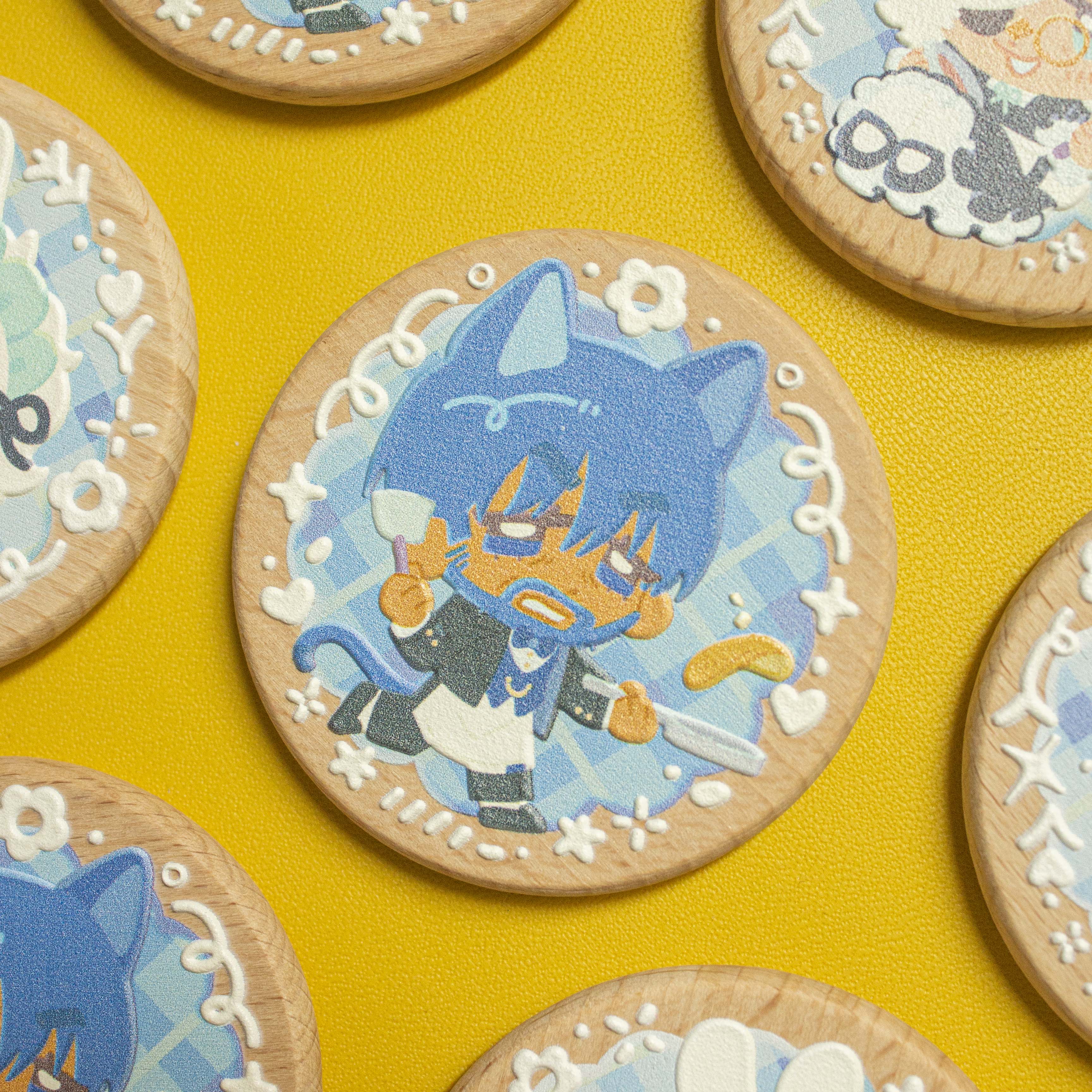 Witch Hat Atelier Wooden Cookie Pin / Magnet