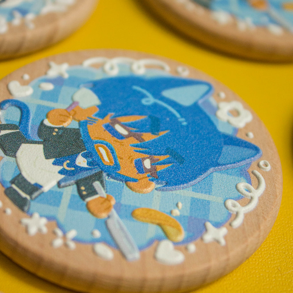 Witch Hat Atelier Wooden Cookie Pin / Magnet