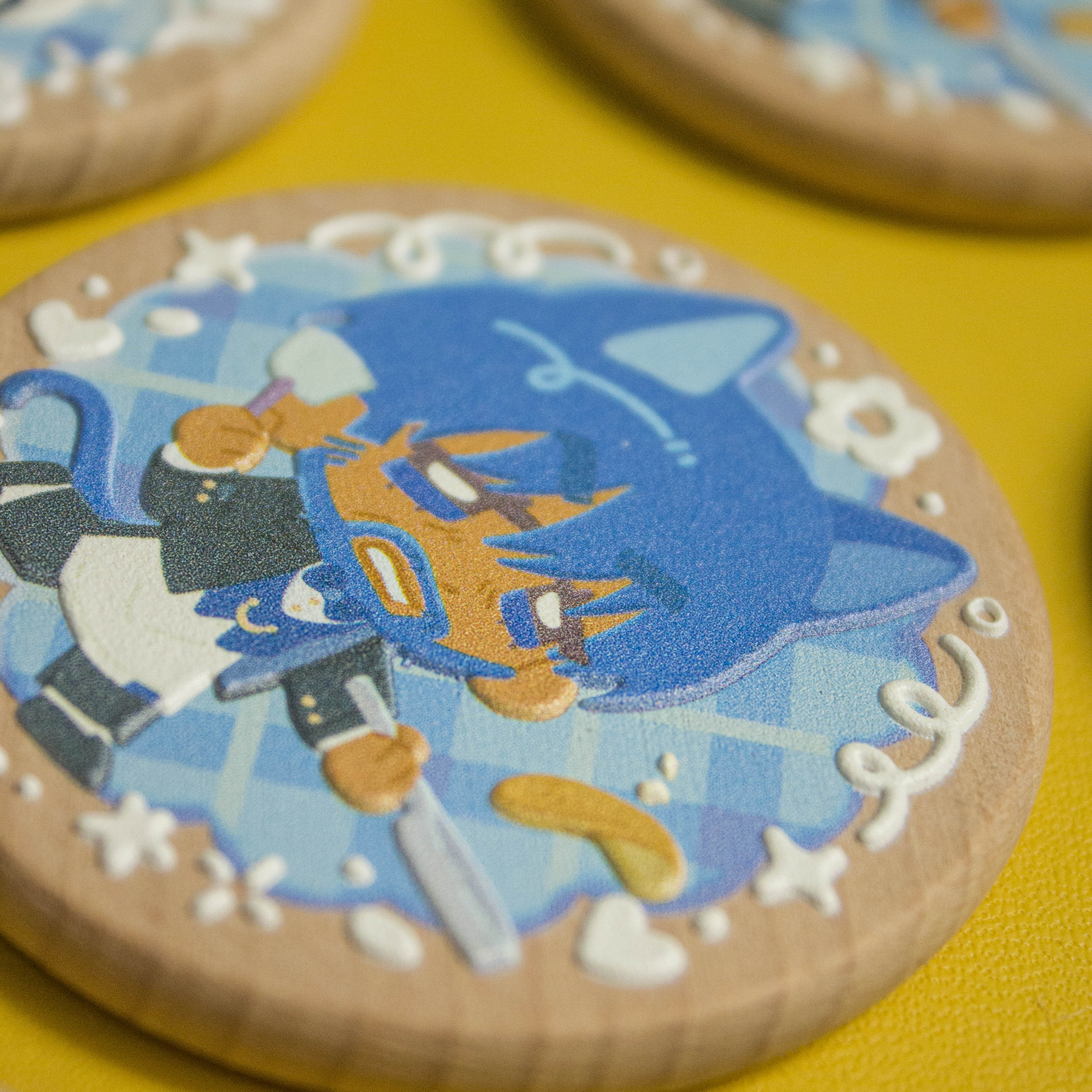 Witch Hat Atelier Wooden Cookie Pin / Magnet