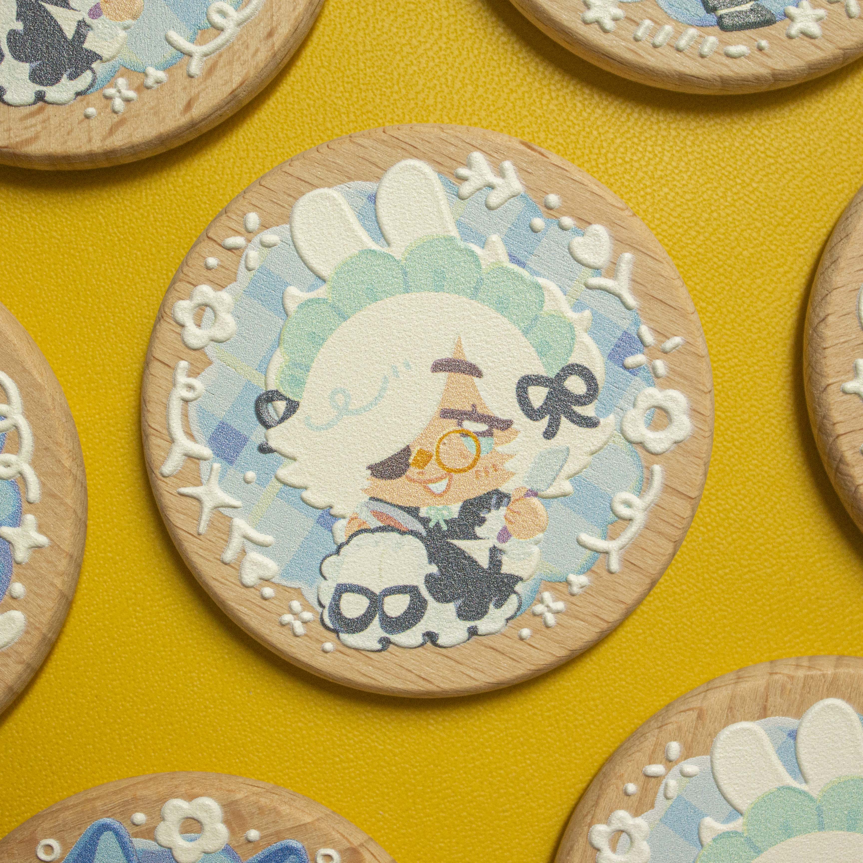 Witch Hat Atelier Wooden Cookie Pin / Magnet
