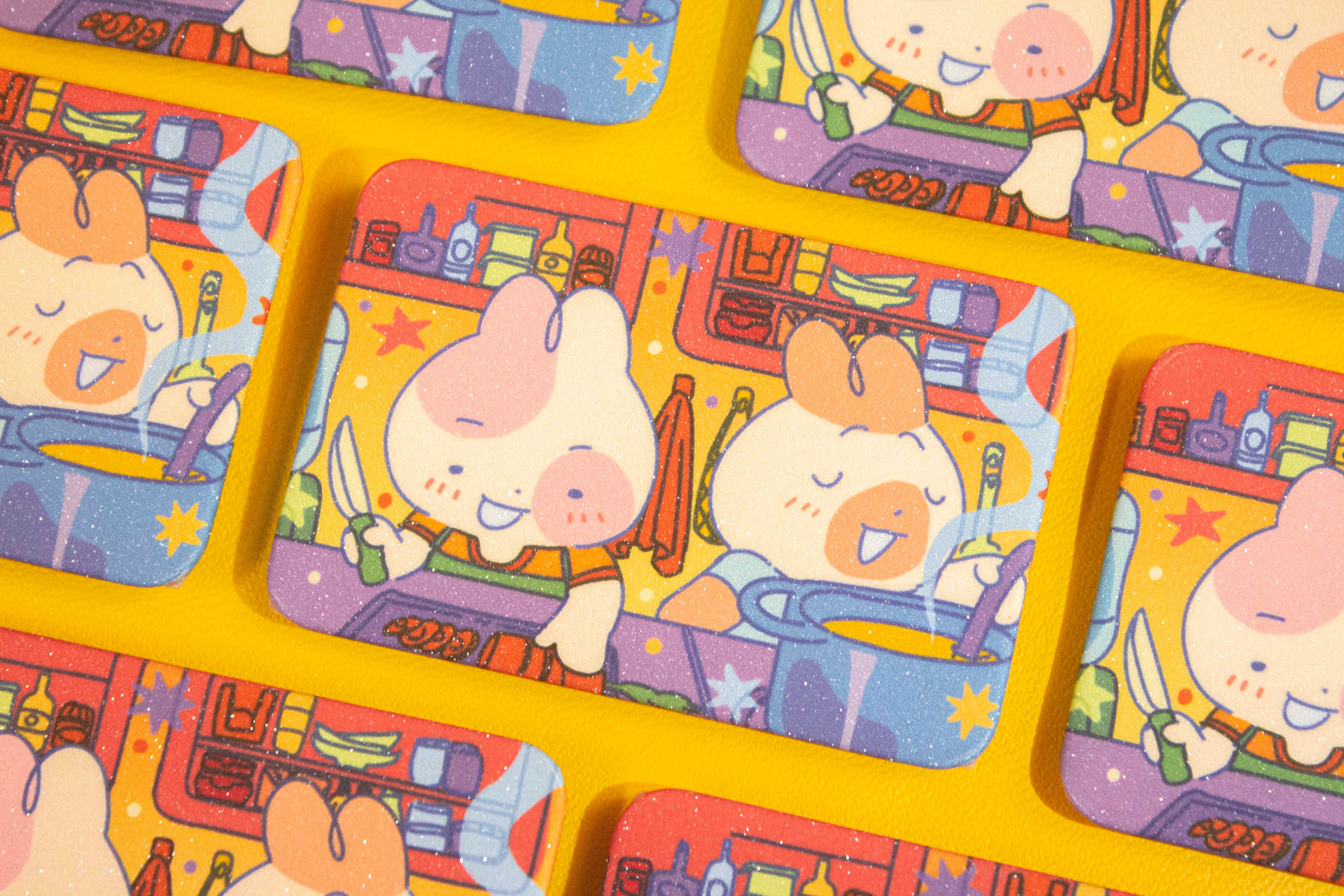 Pride Bunny Pal Rectangle Pins