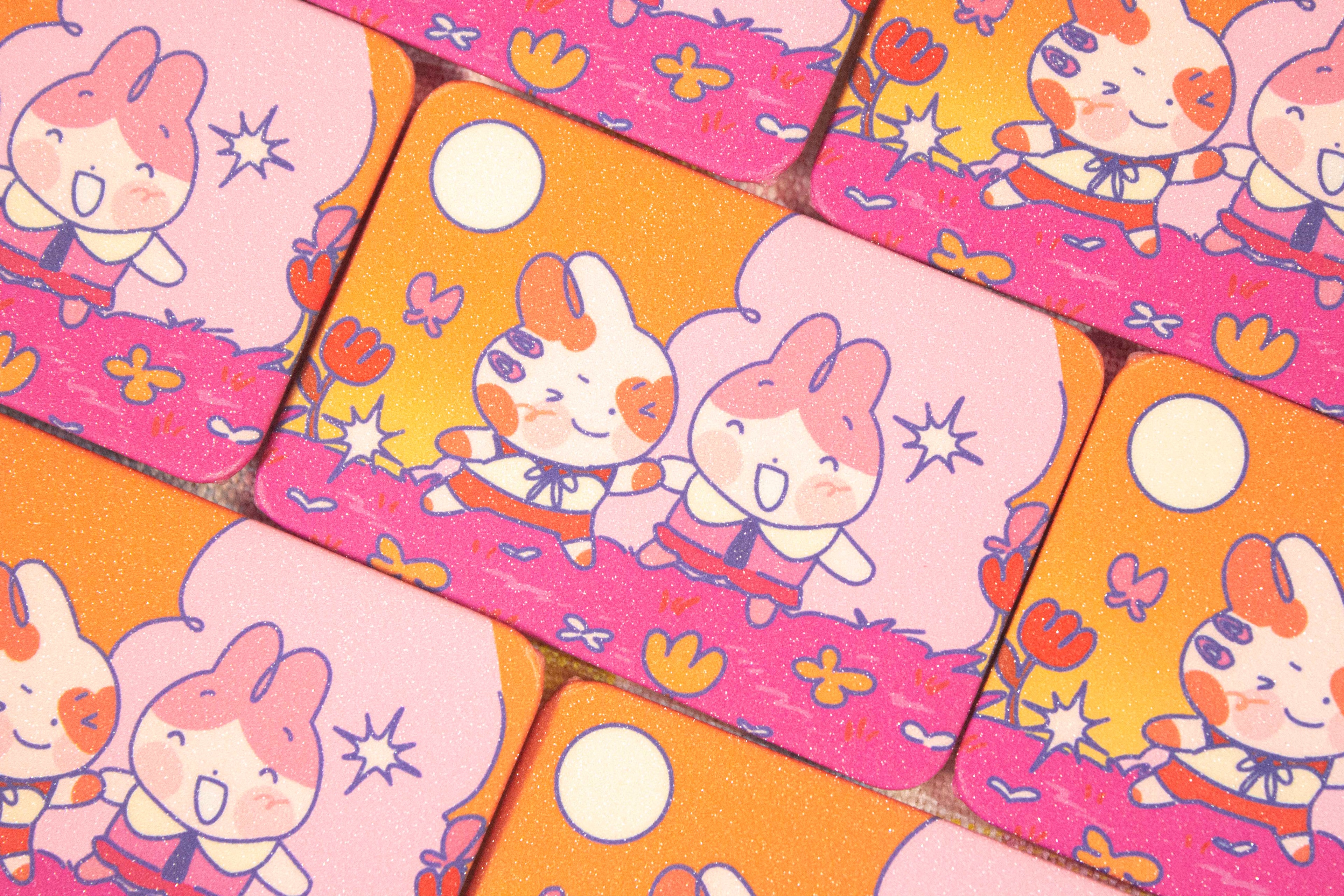 Pride Bunny Pal Rectangle Pins