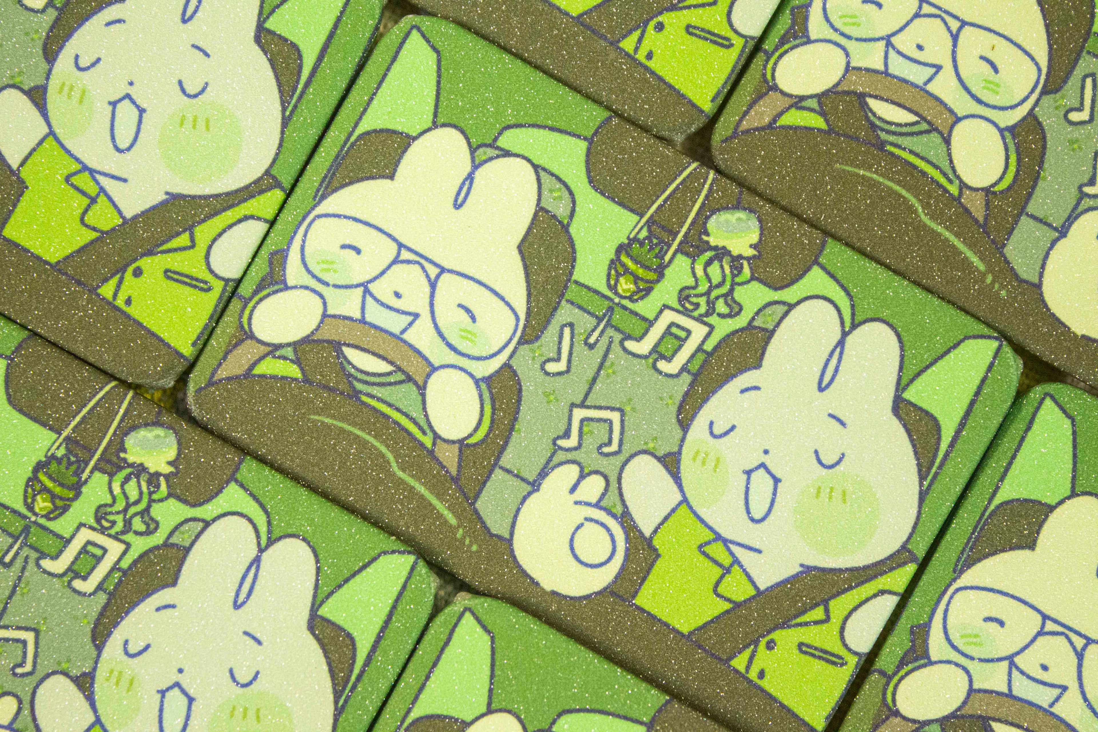 Pride Bunny Pal Rectangle Pins