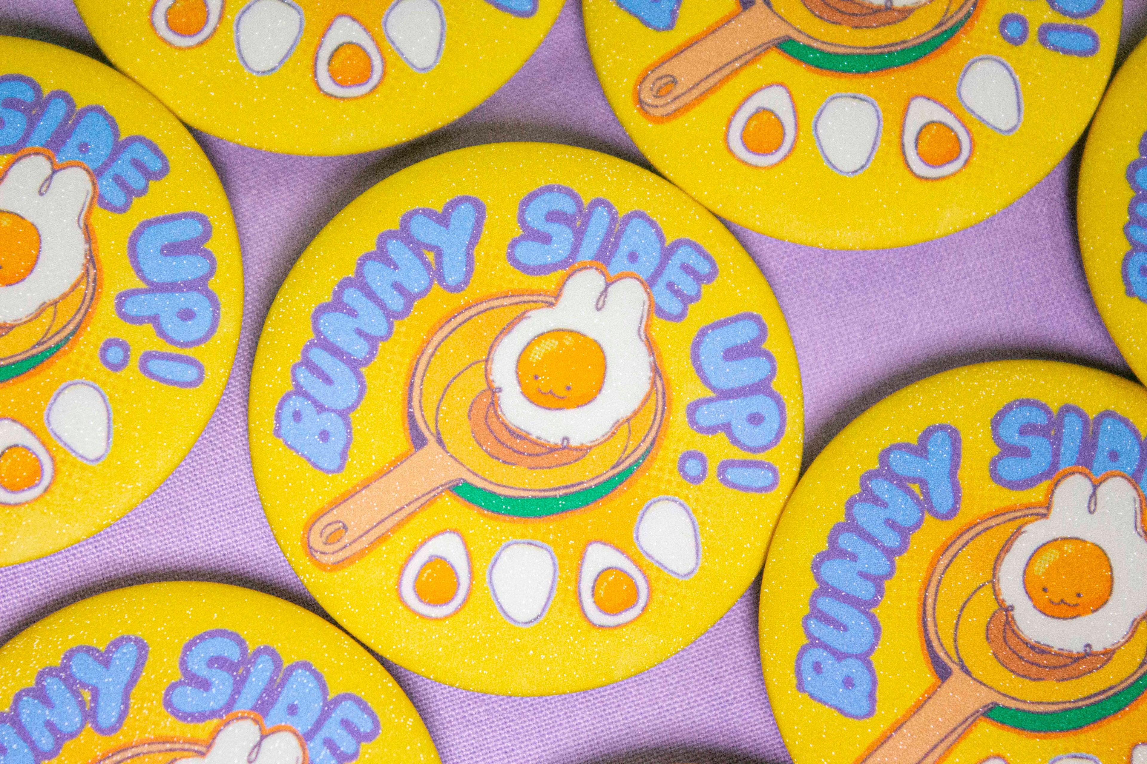Foodie Buns Round Mini Pins