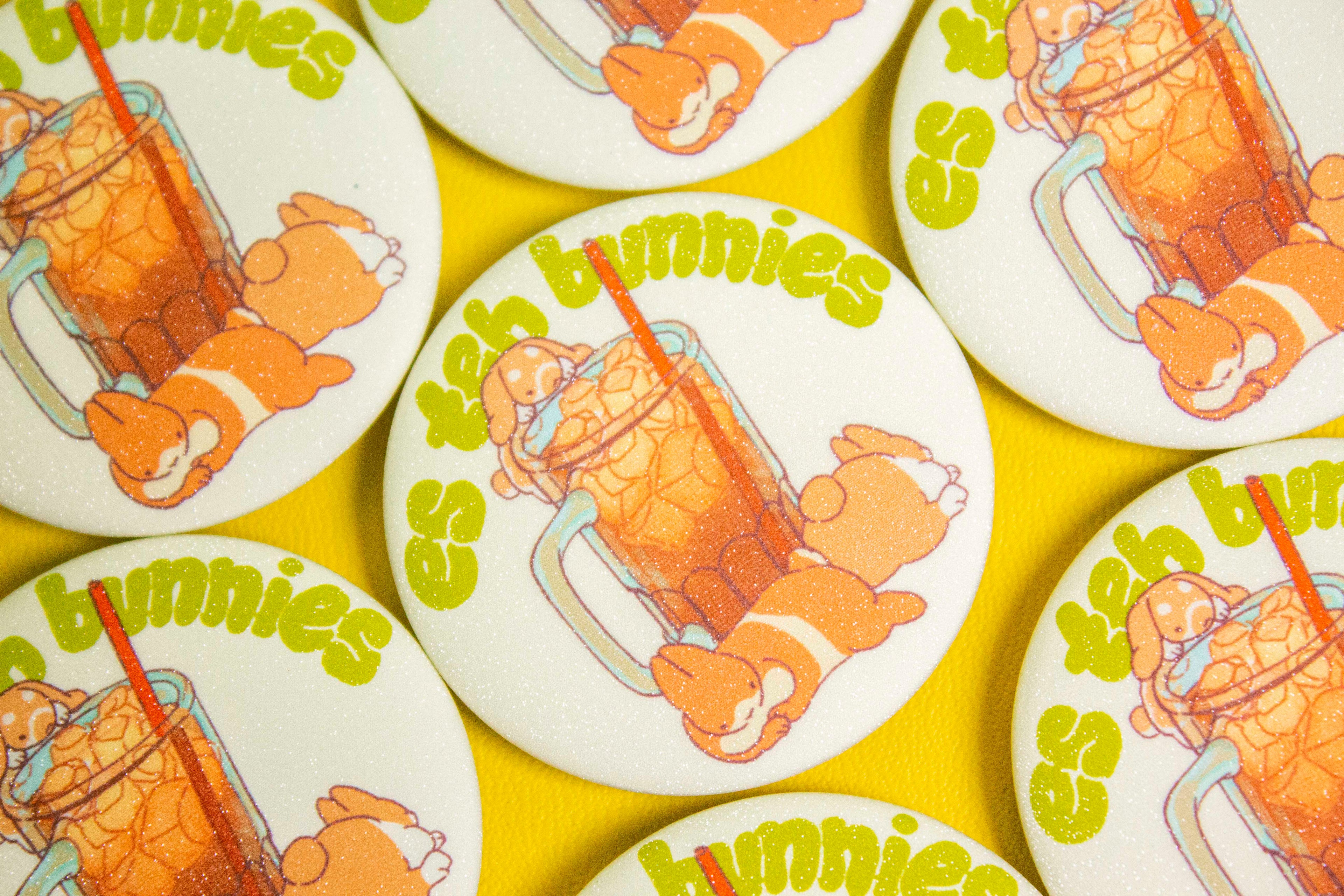 Foodie Buns Round Mini Pins