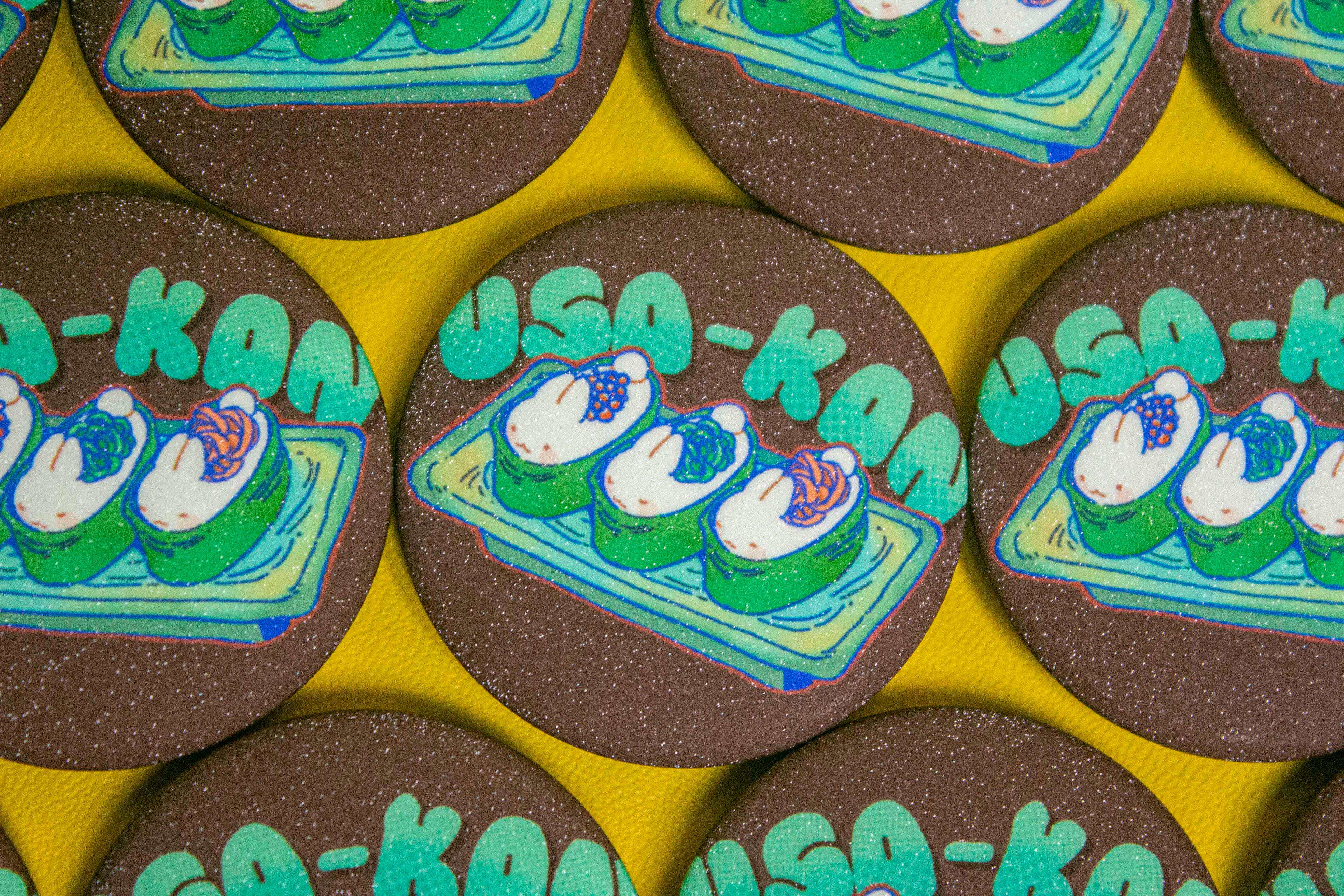 Foodie Buns Round Mini Pins