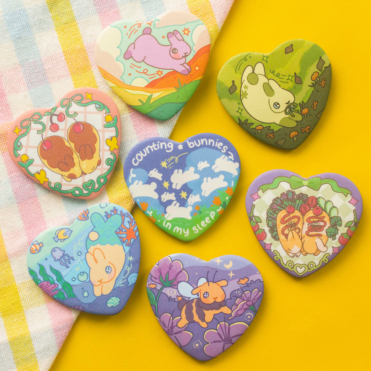 Heart Shaped Bun Pins