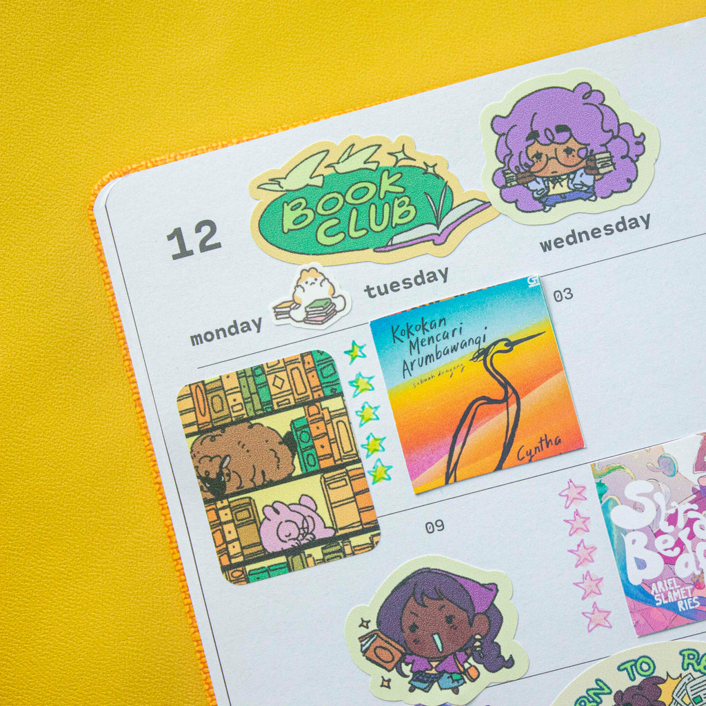 OC Book Club Vinyl Sticker Sheet