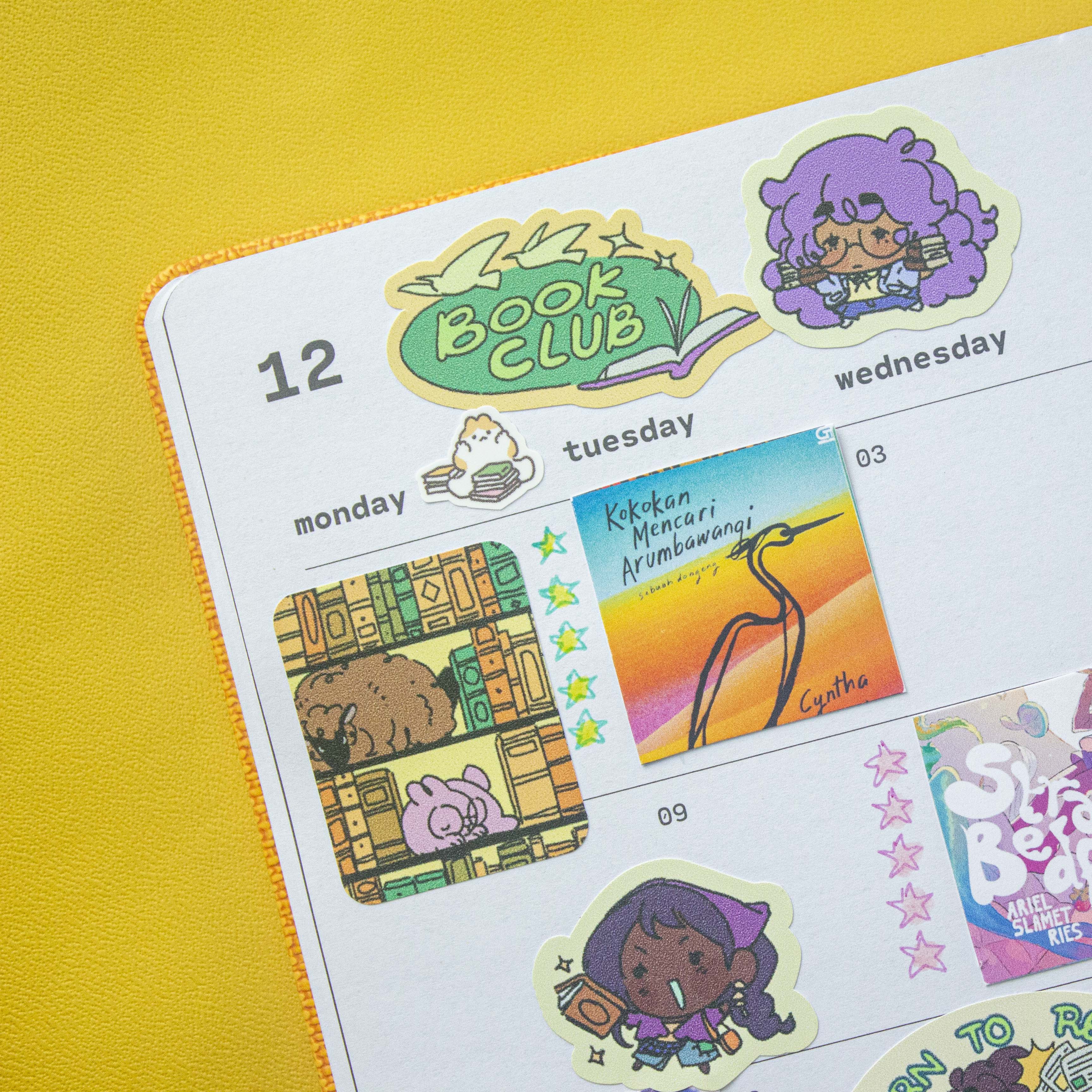 OC Book Club Vinyl Sticker Sheet