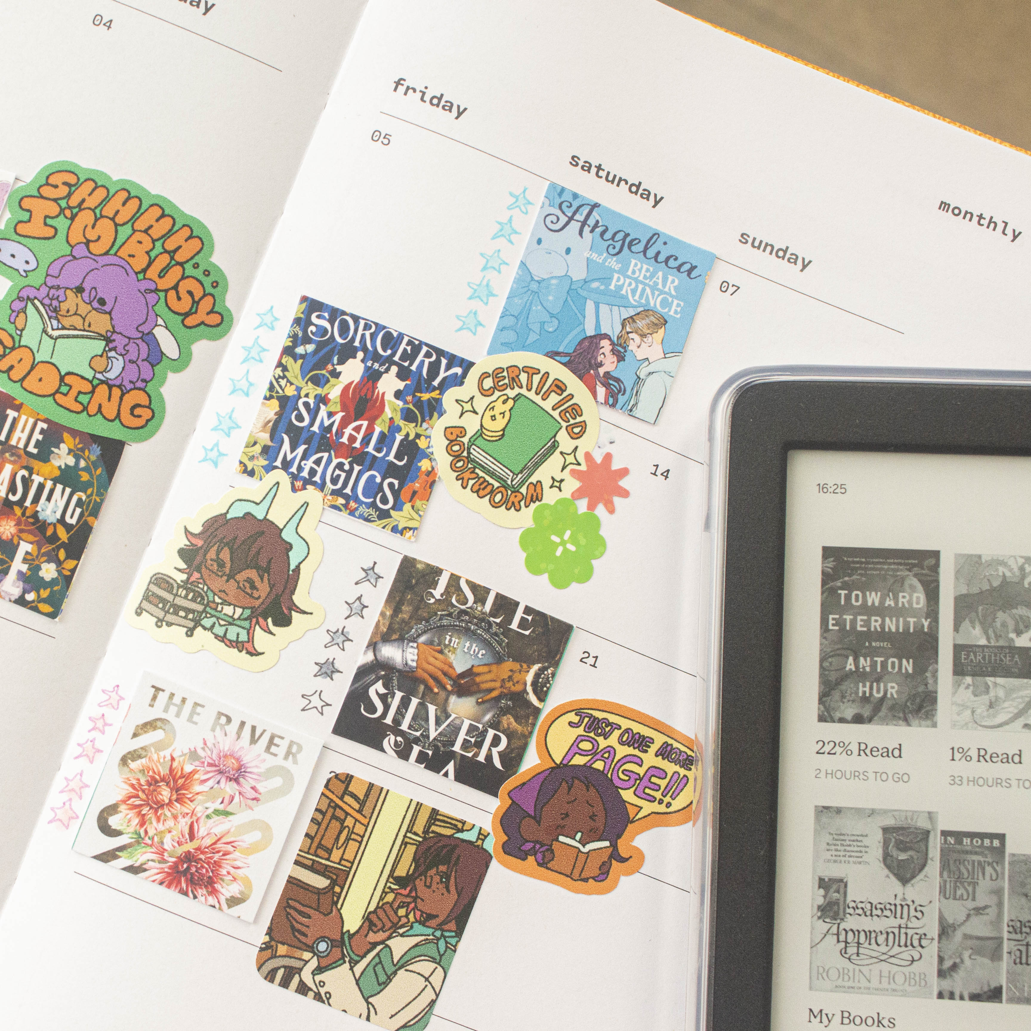OC Book Club Vinyl Sticker Sheet