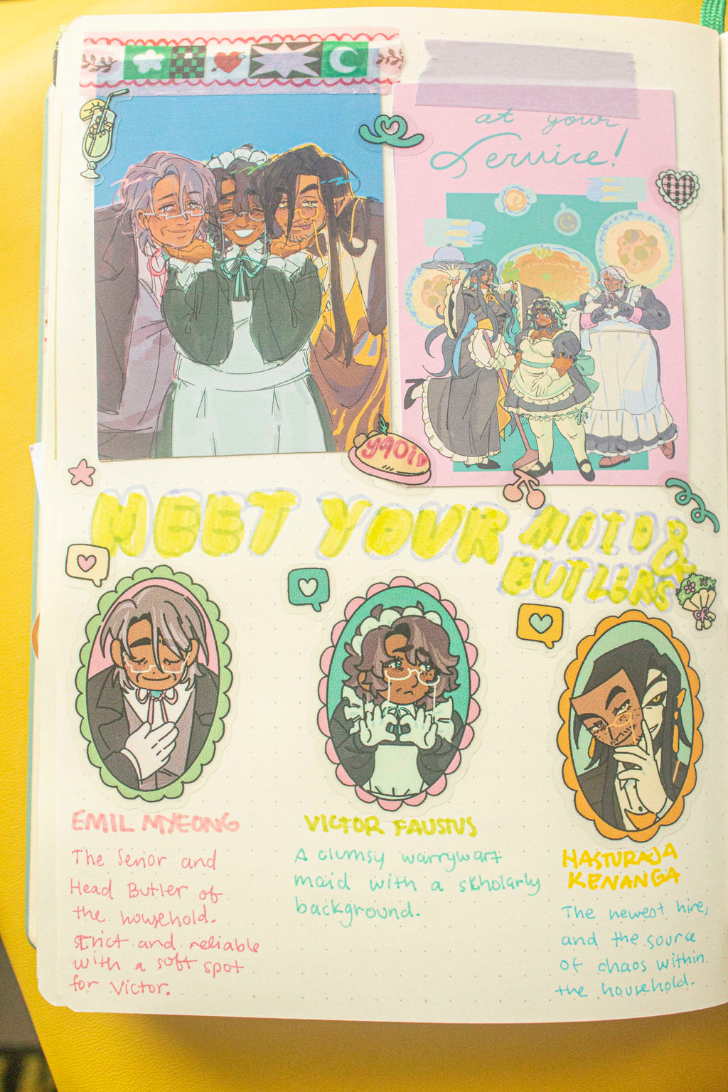 Emihasvic Butler x Maid Clear Sticker Sheet