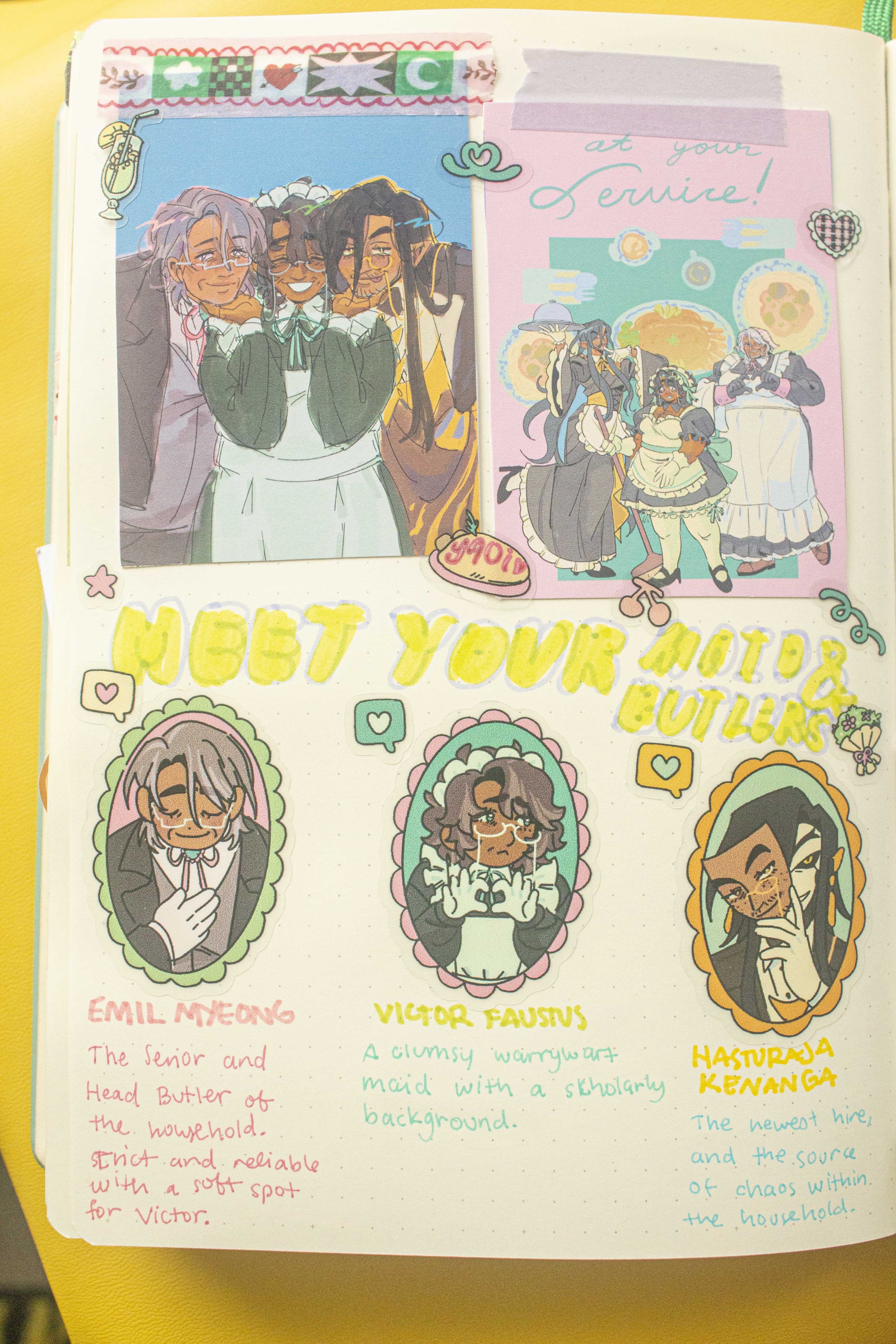 Emihasvic Butler x Maid Clear Sticker Sheet