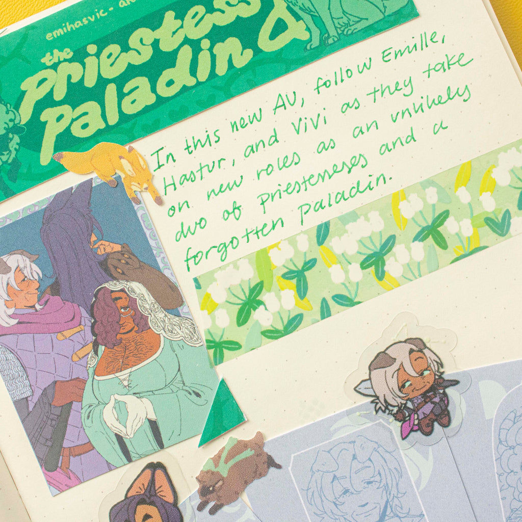 EHV x Priestess & Paladin AU Clear Sticker Sheet