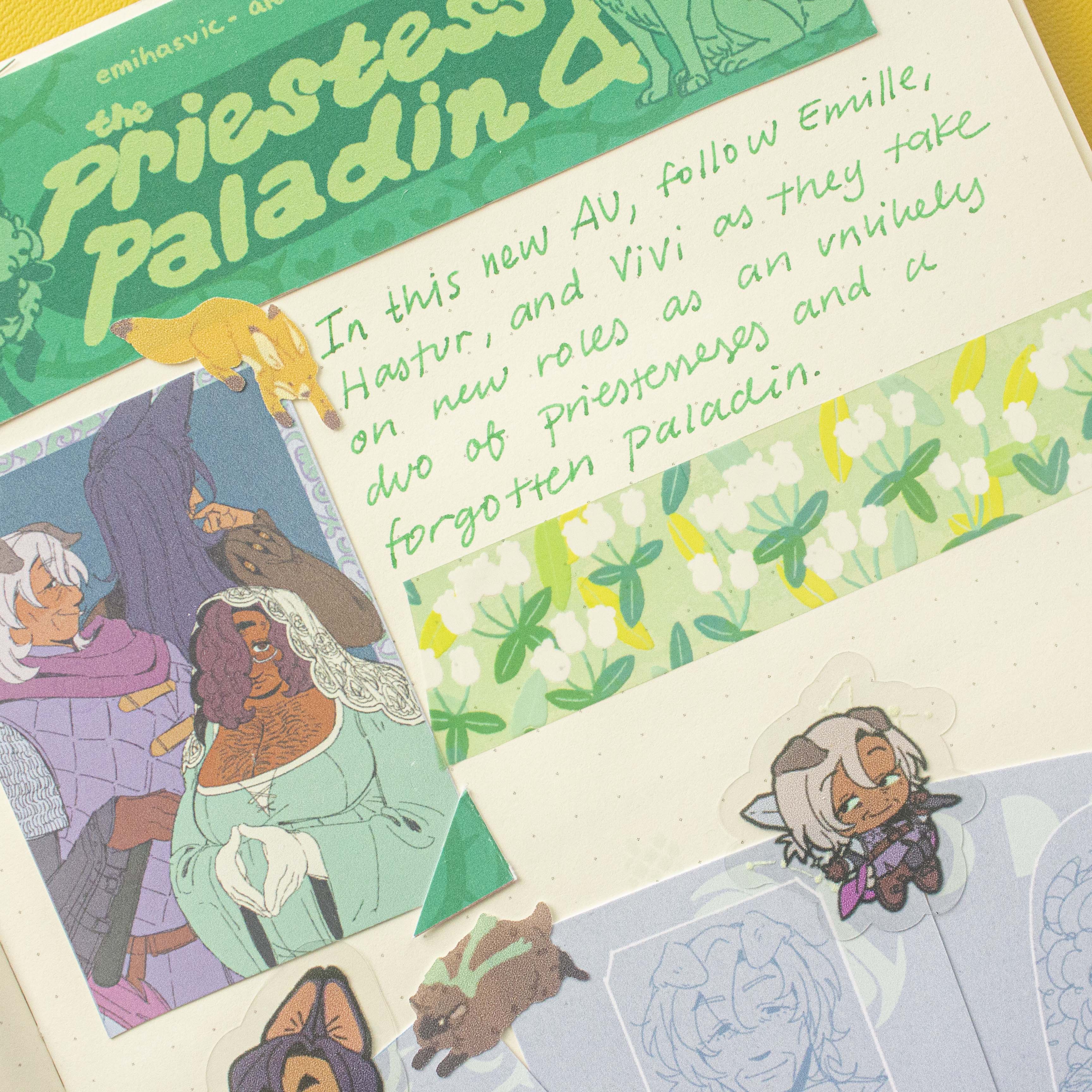 EHV x Priestess & Paladin AU Clear Sticker Sheet