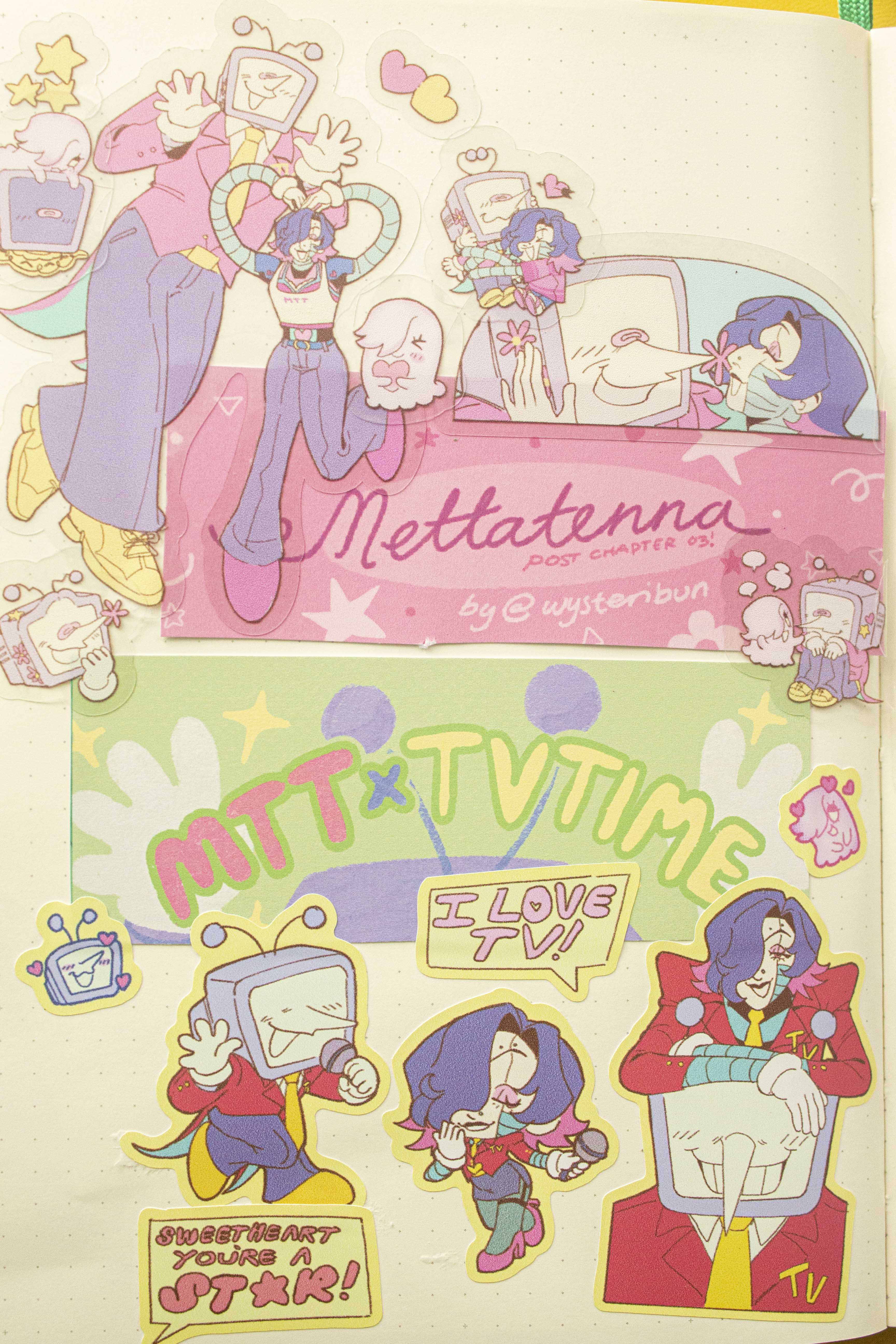 MTT x TV Time Vinyl Sticker Sheet