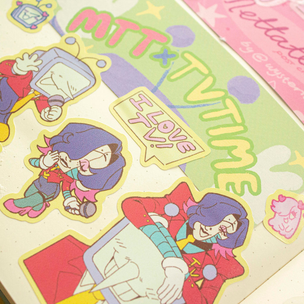 MTT x TV Time Vinyl Sticker Sheet