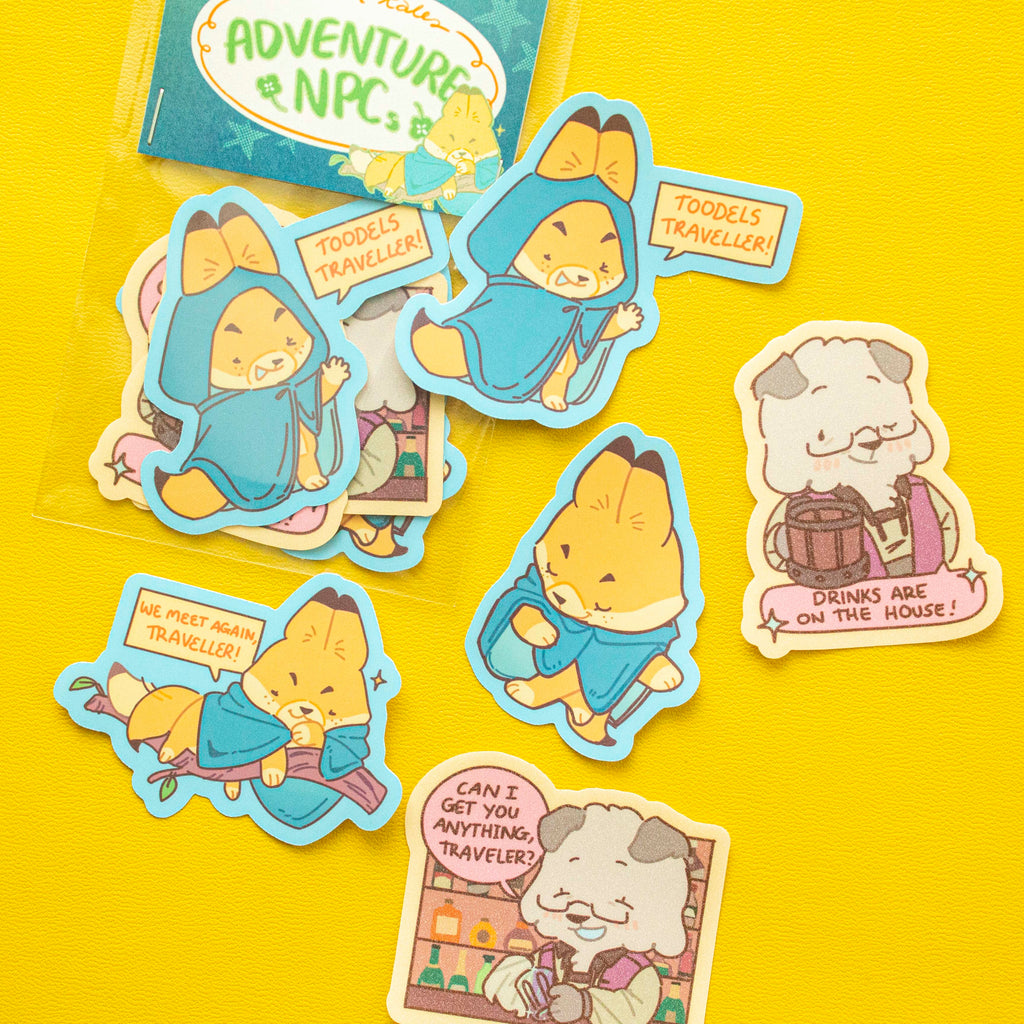 Critter Tales: Adventure NPCs Die Cut Sticker Set