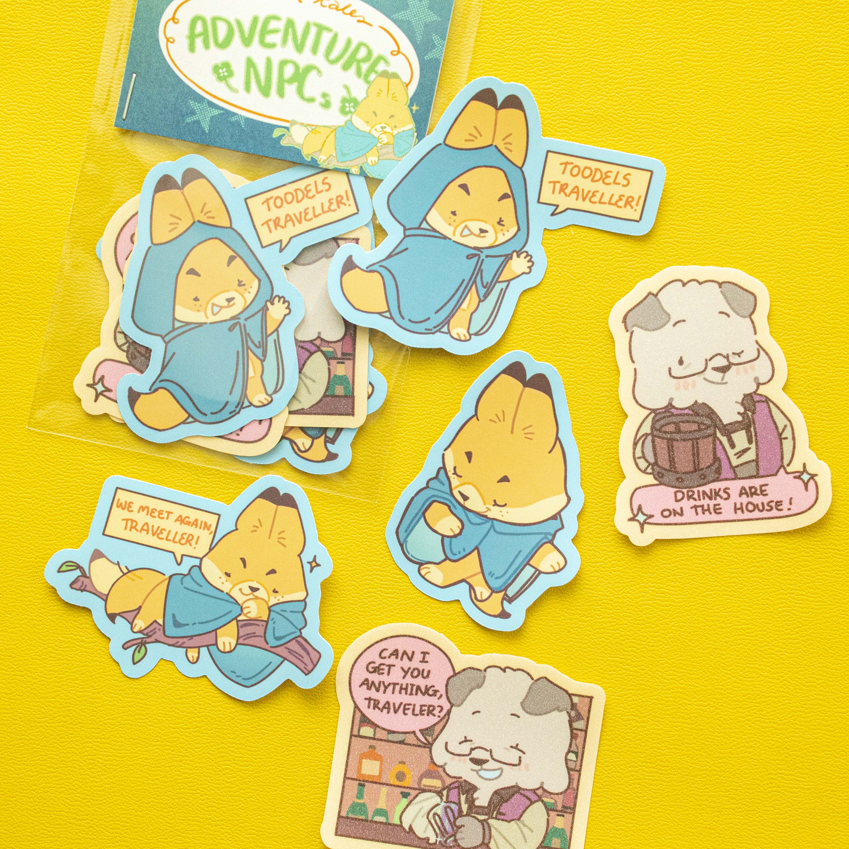 Critter Tales: Adventure NPCs Die Cut Sticker Set