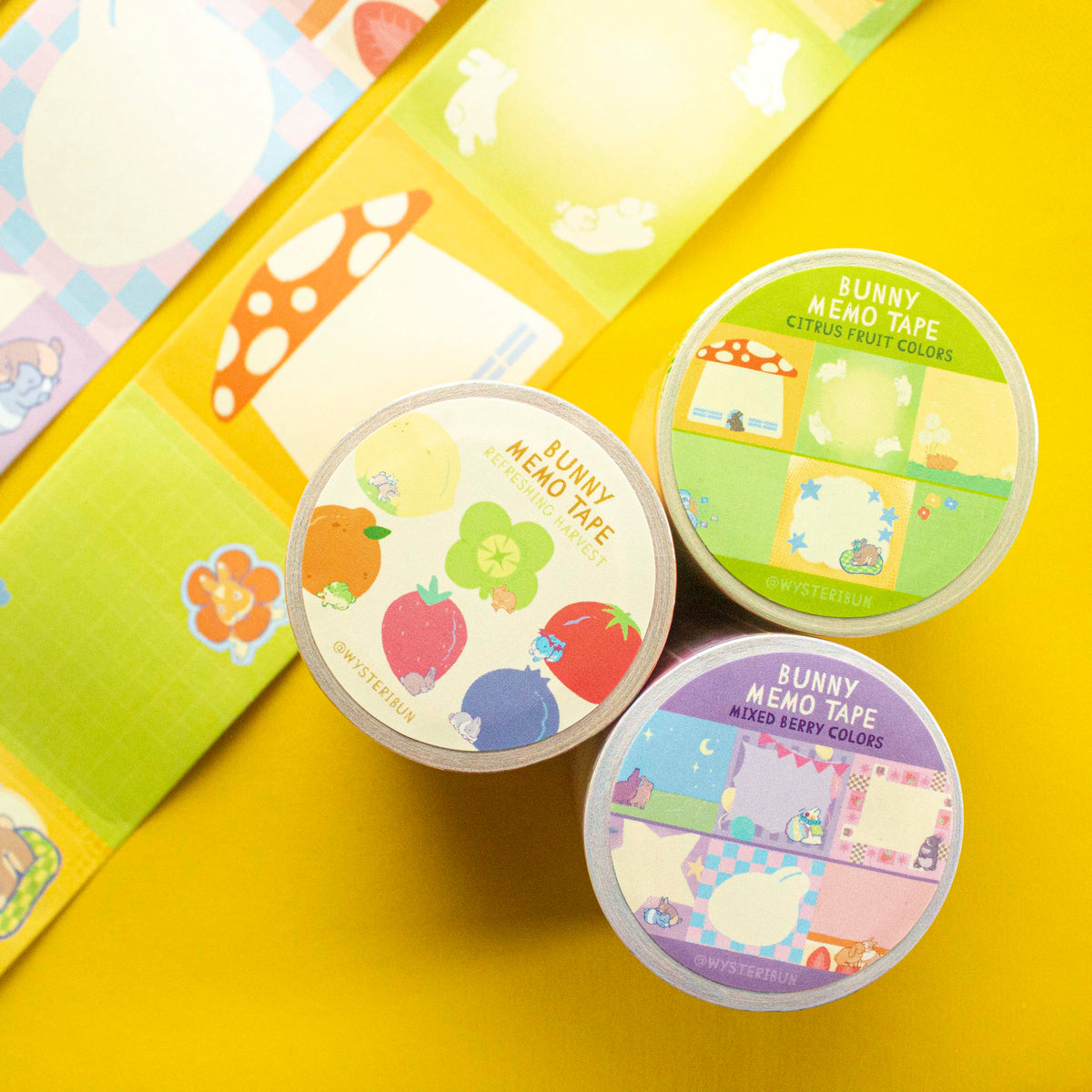 Bunny Memo Note Tapes