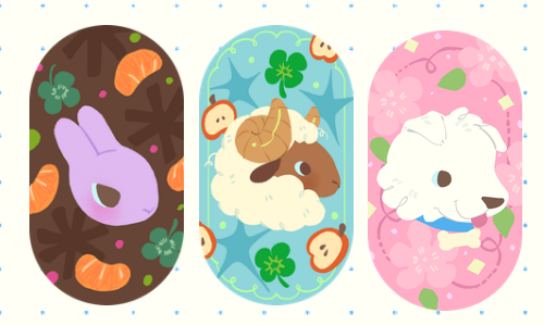 Oval Critter Stickers