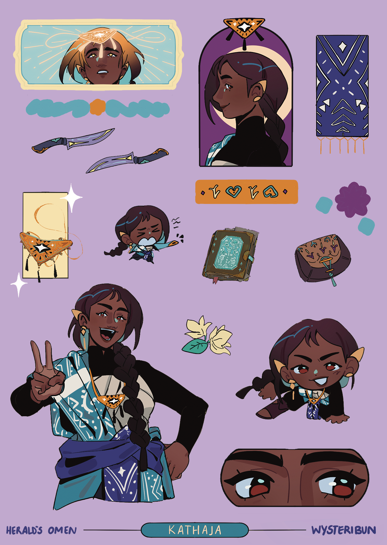 A6 OC Sticker Sheet