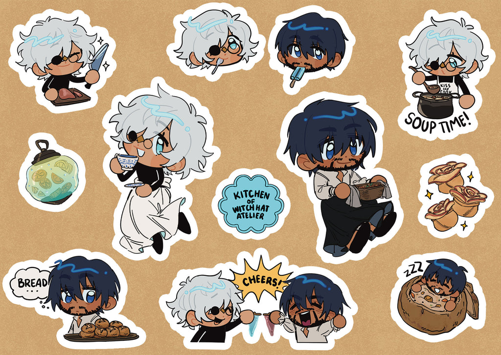 Witch Hat Atelier Characters Die Cut Stickers
