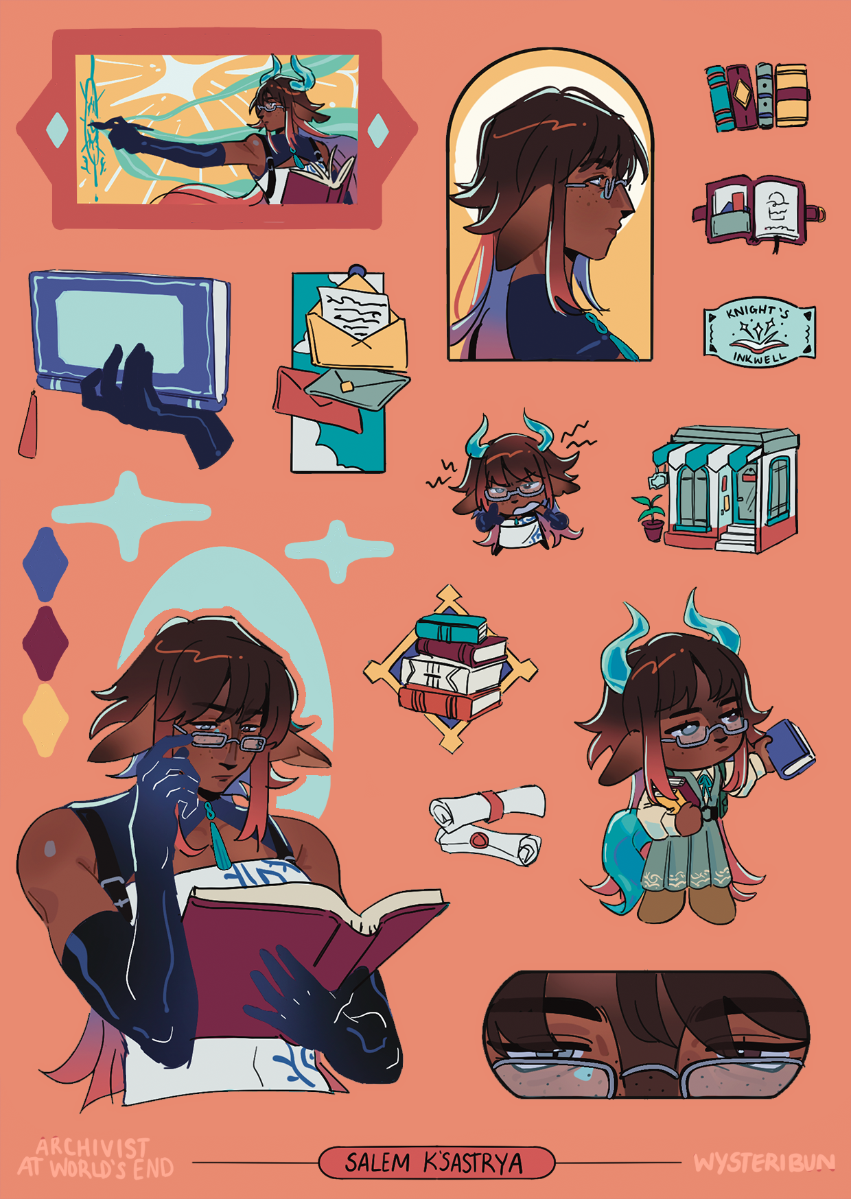 A6 OC Sticker Sheet