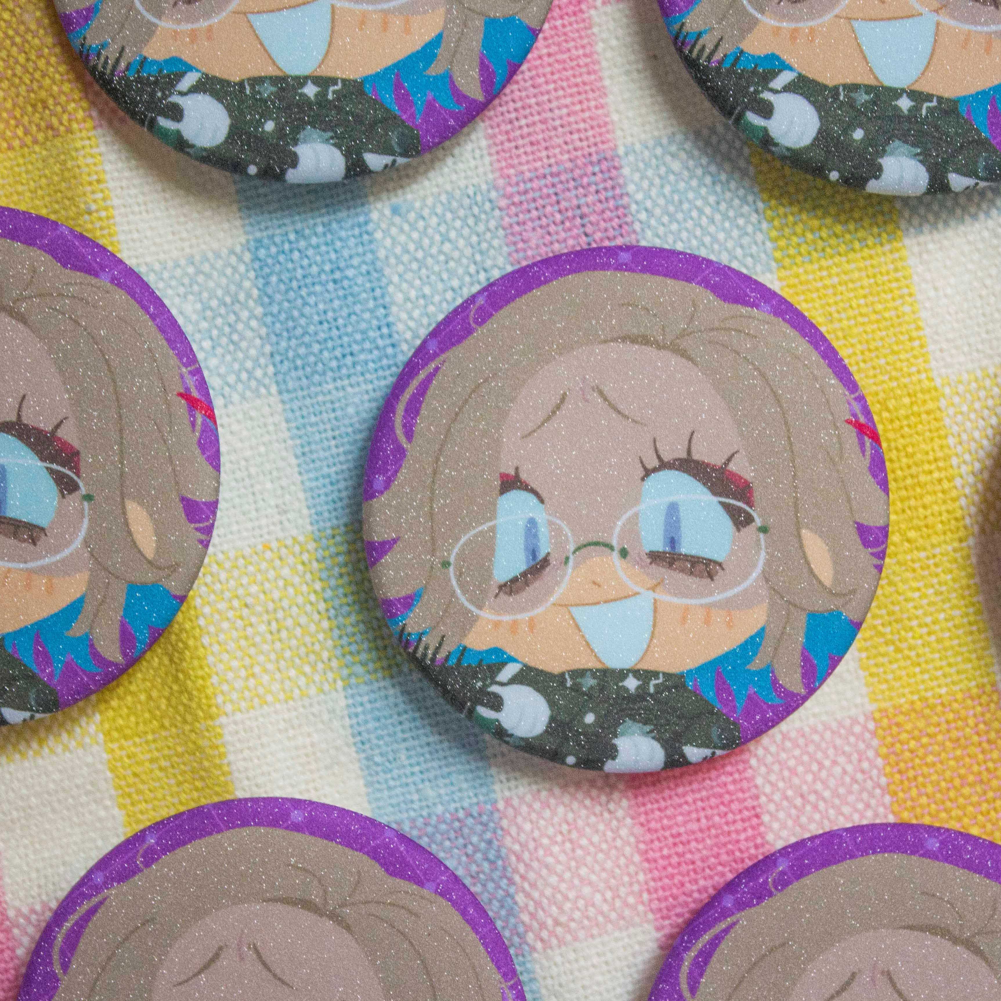 The Hundred Line: Last Defense Academy Mini Glitter Pins