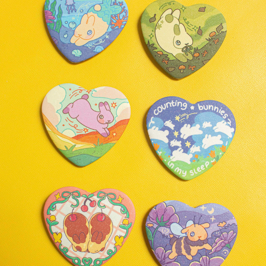 Heart Shaped Bun Pins