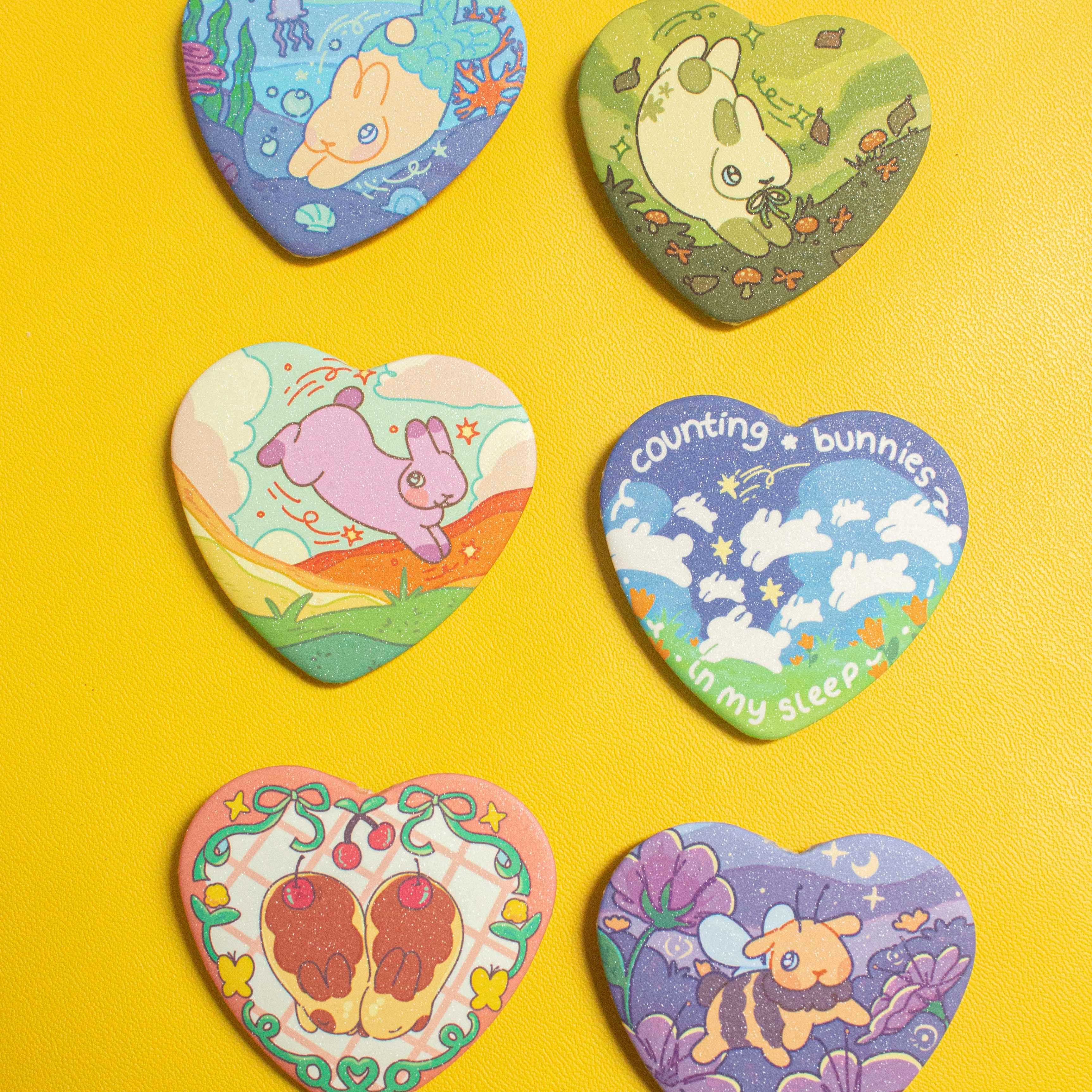 Heart Shaped Bun Pins
