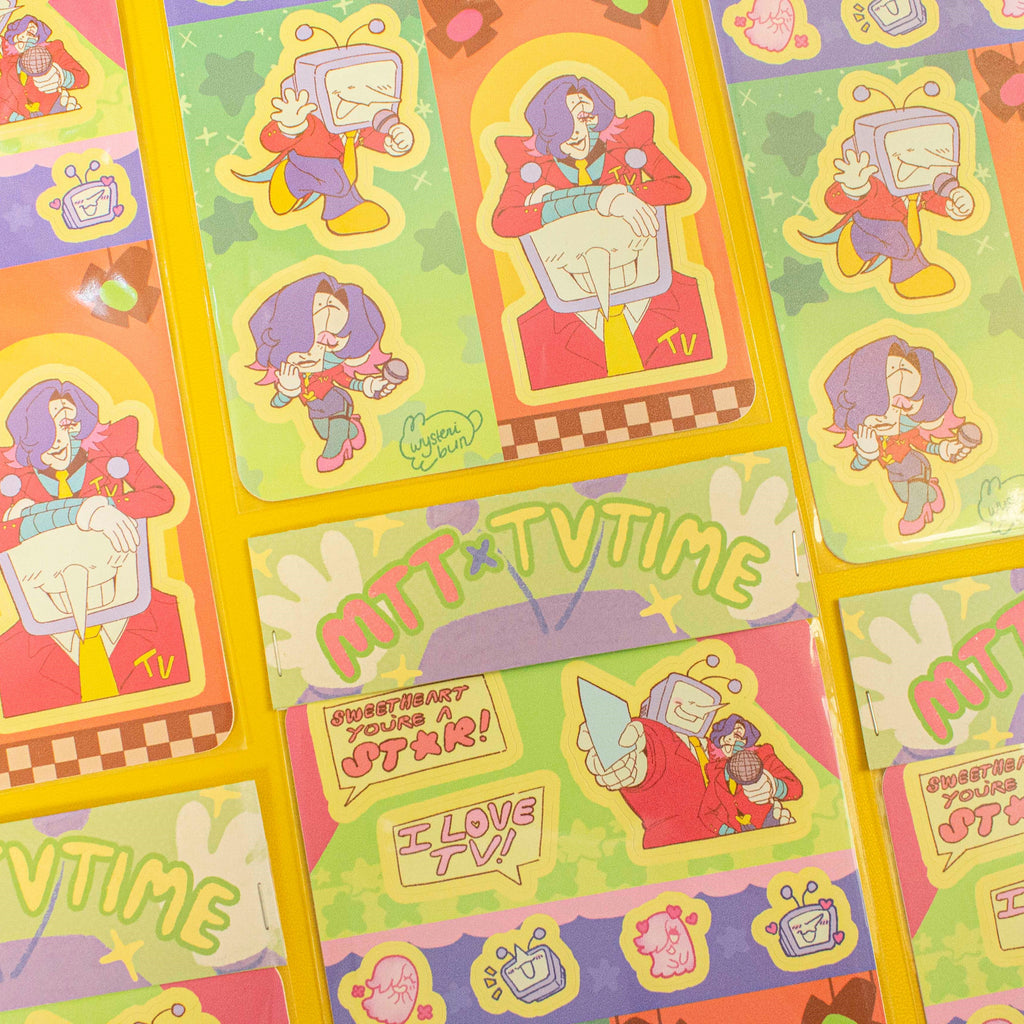 MTT x TV Time Vinyl Sticker Sheet