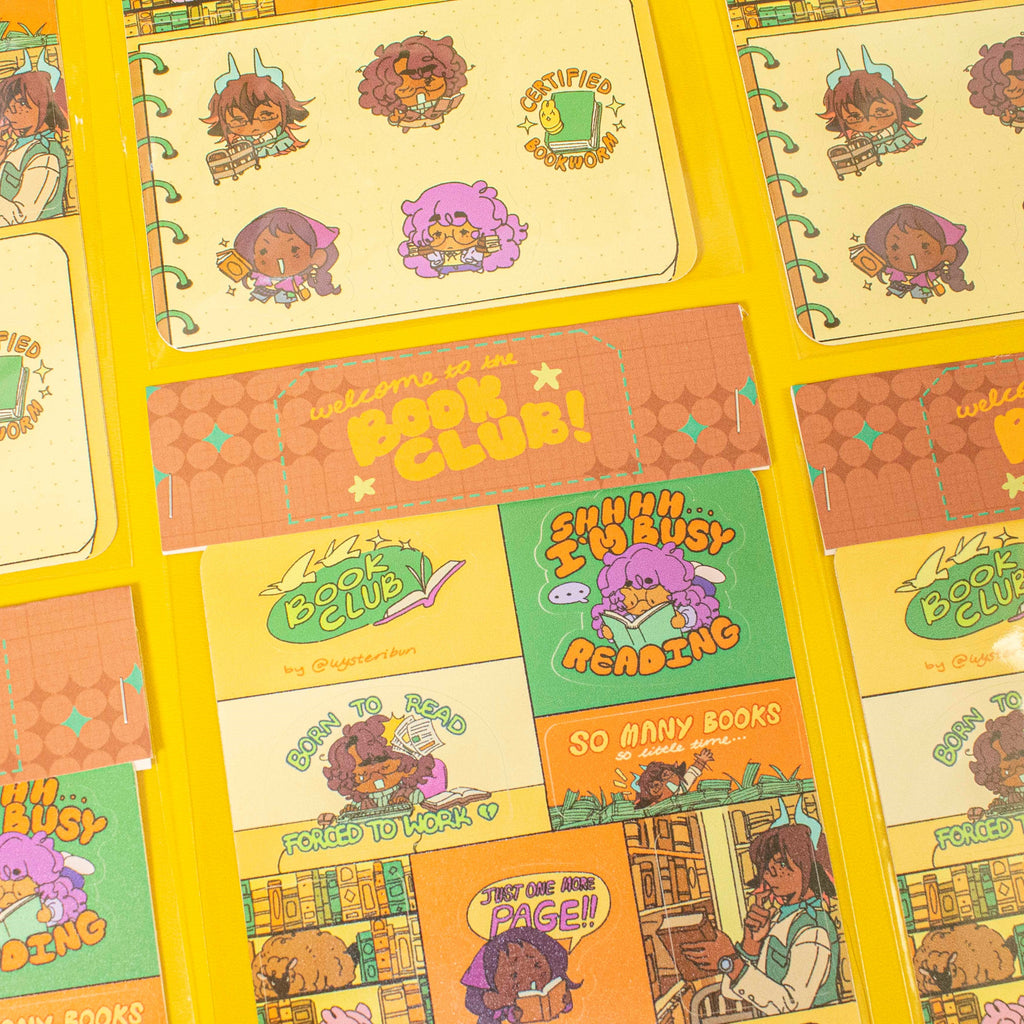 OC Book Club Vinyl Sticker Sheet