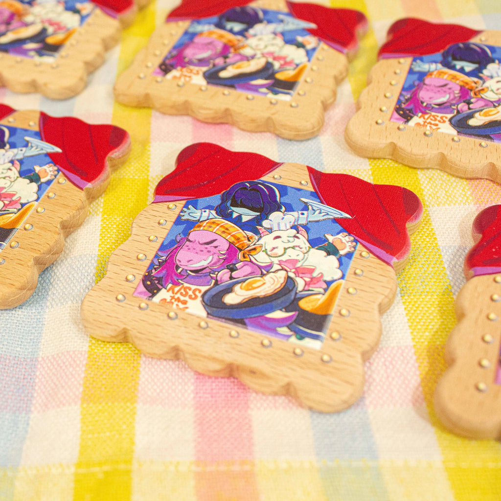 Deltarun Fun Gang Cooking Show Cookie Pin / Magnet