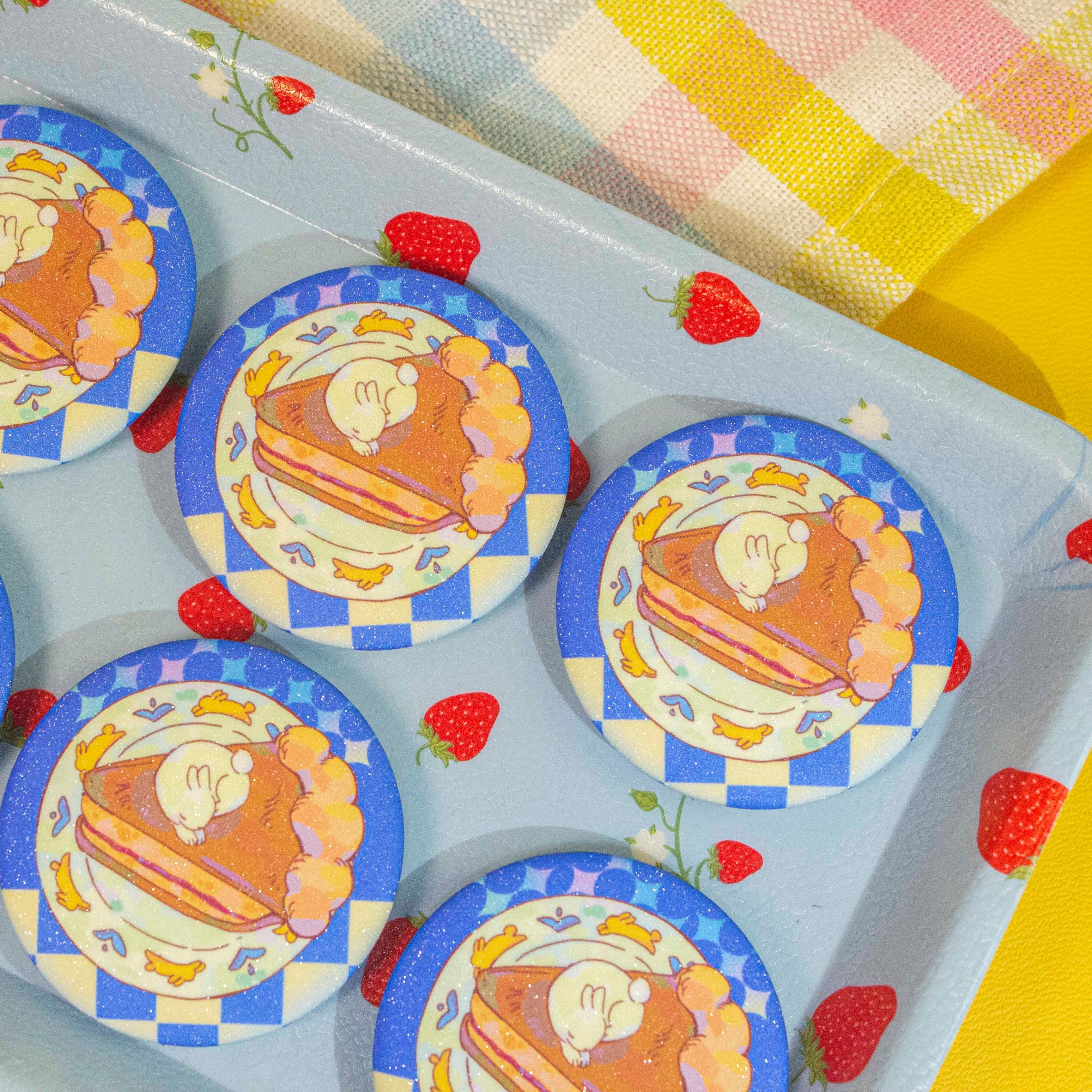 Foodie Buns Round Mini Pins