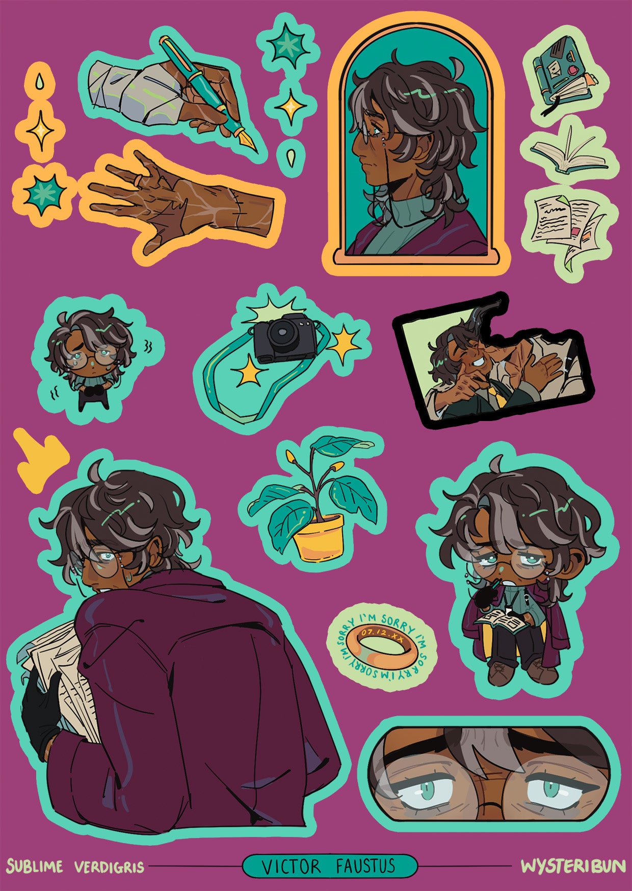 A6 OC Sticker Sheet